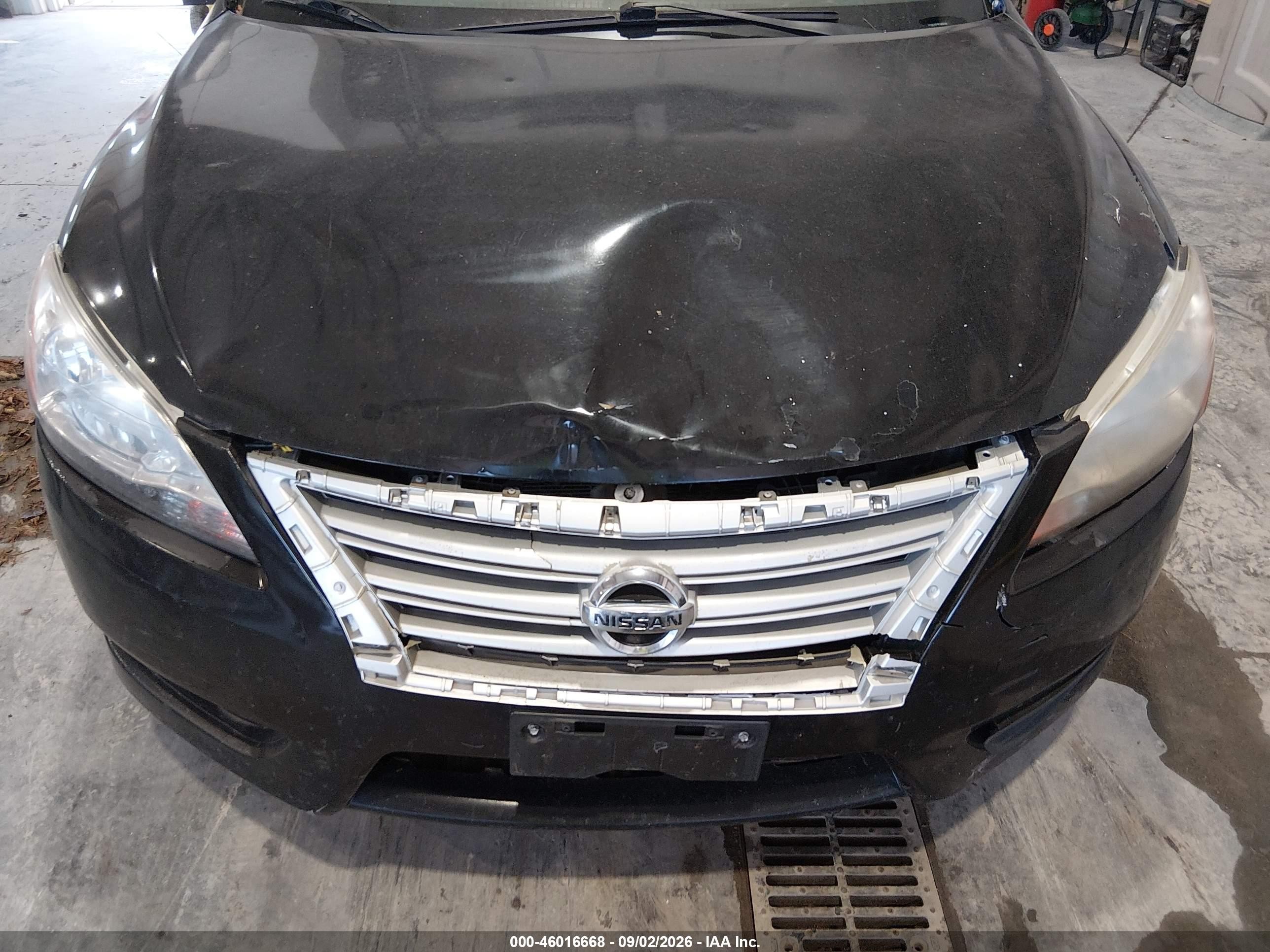 2015 Nissan Sentra Sv Black vin: 3N1AB7AP4FL689784