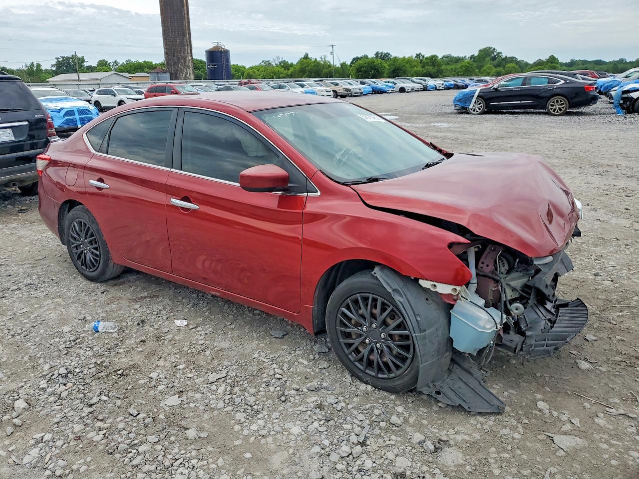 2015 Nissan Sentra Red vin: 3N1AB7AP4FL692751