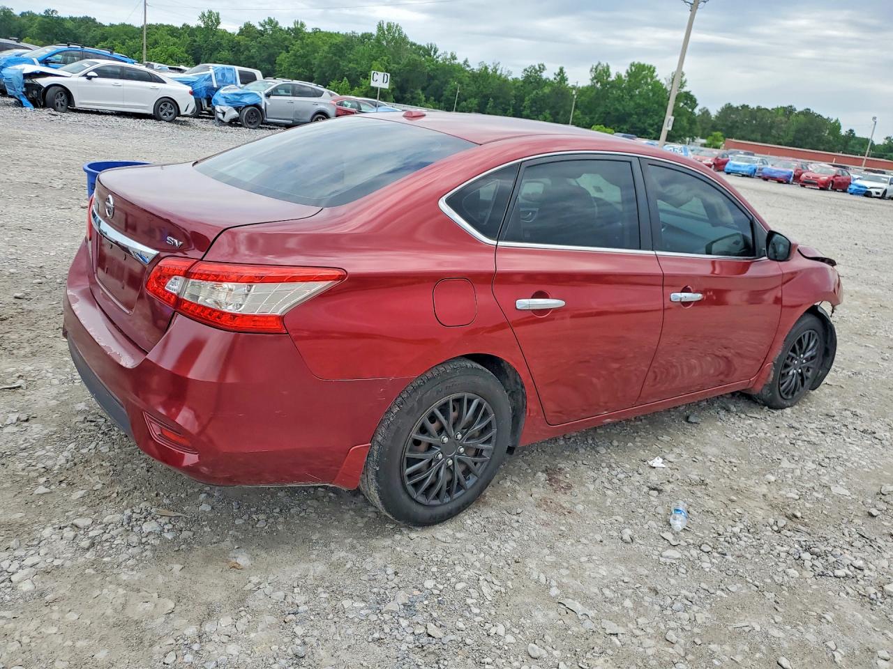 2015 Nissan Sentra Red vin: 3N1AB7AP4FL692751