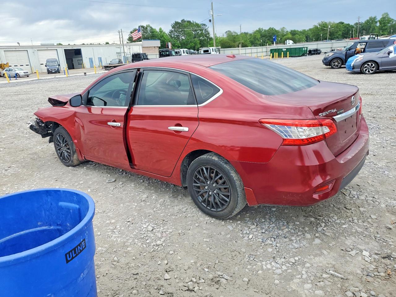 2015 Nissan Sentra Red vin: 3N1AB7AP4FL692751