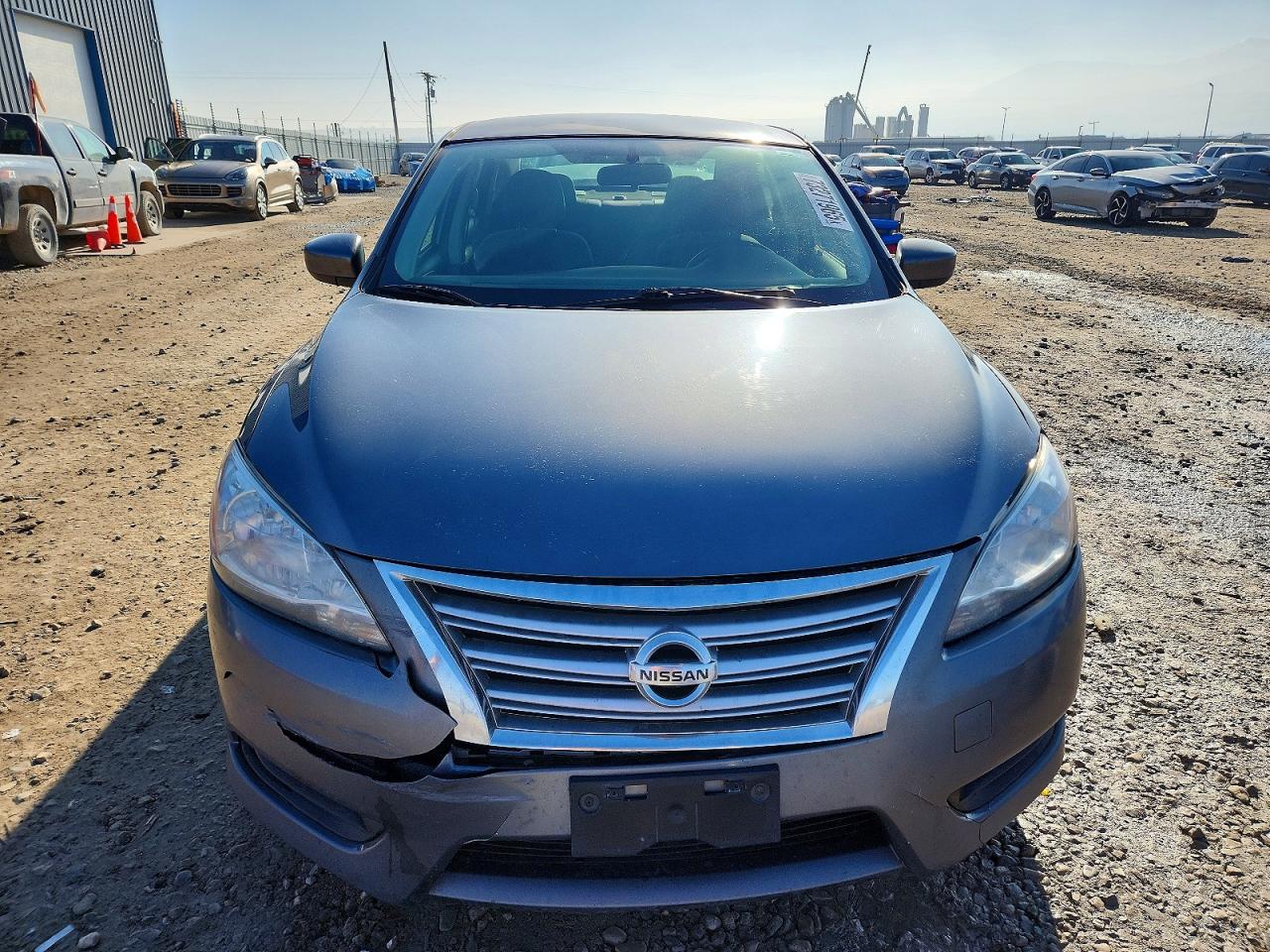 2015 Nissan Sentra S Gray vin: 3N1AB7AP4FY225333