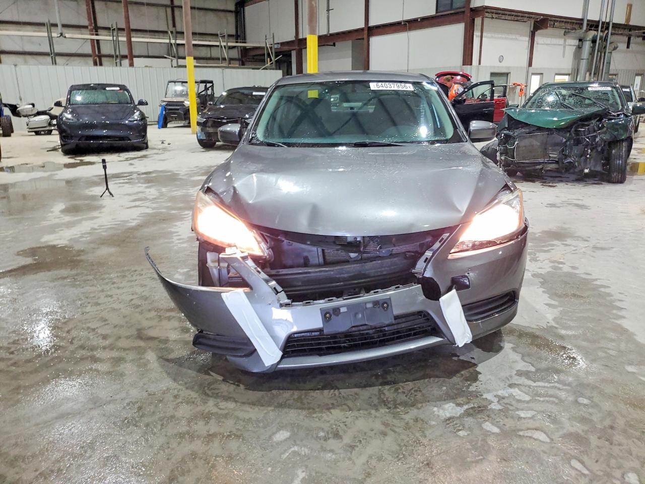 2015 Nissan Sentra Sv Gray vin: 3N1AB7AP4FY227812