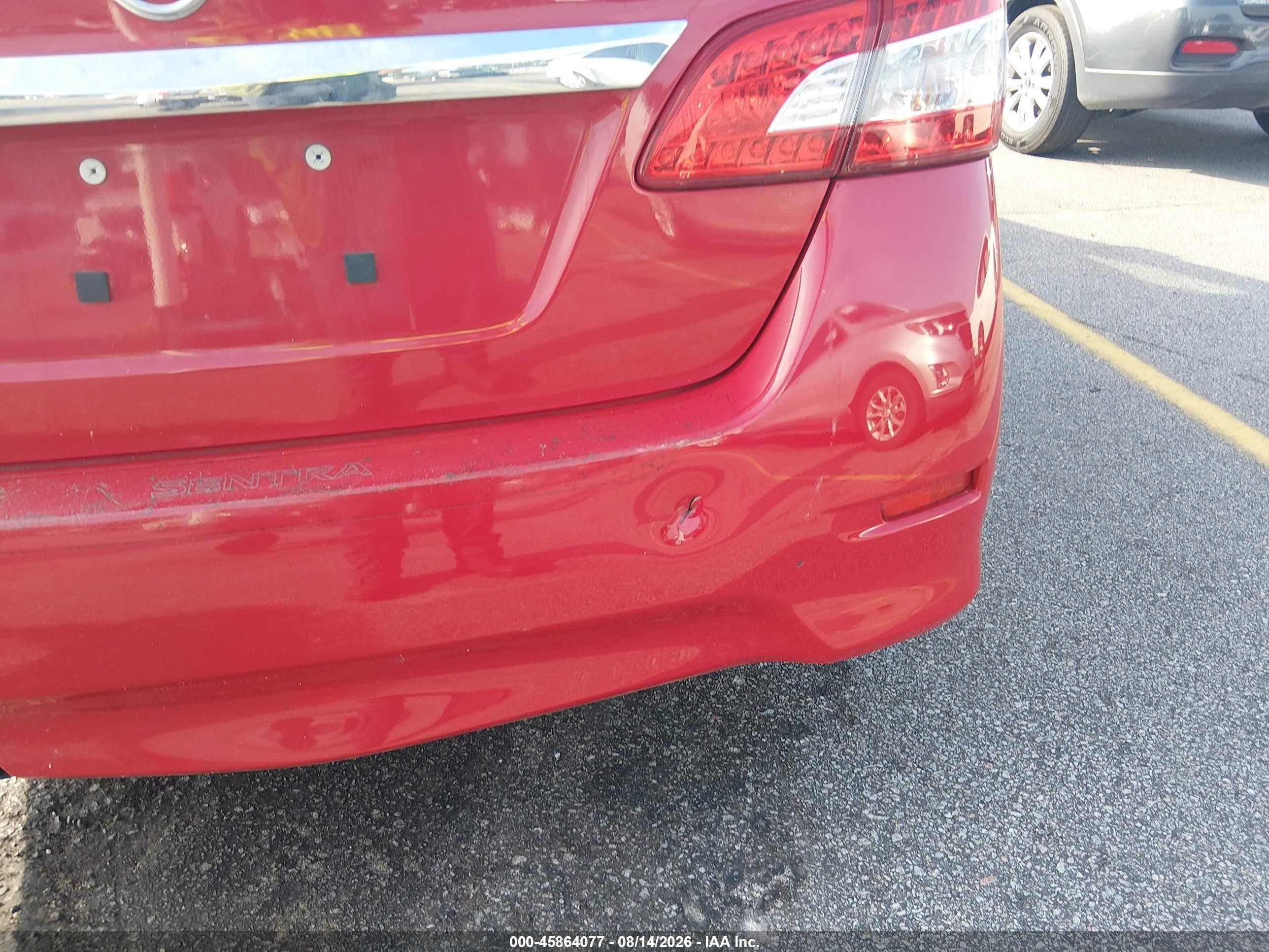 2015 Nissan Sentra Sr Red vin: 3N1AB7AP4FY228698