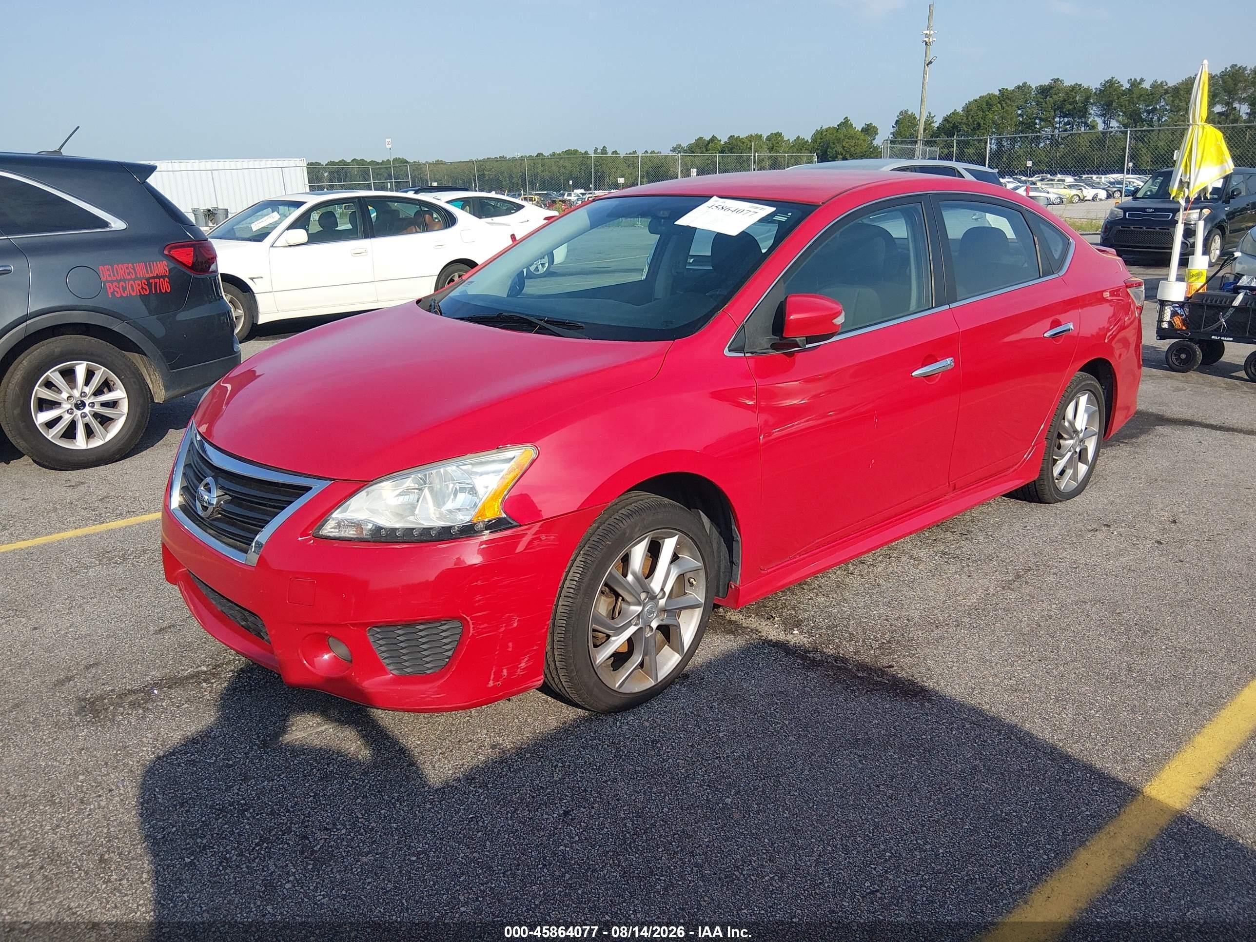 2015 Nissan Sentra Sr Red vin: 3N1AB7AP4FY228698