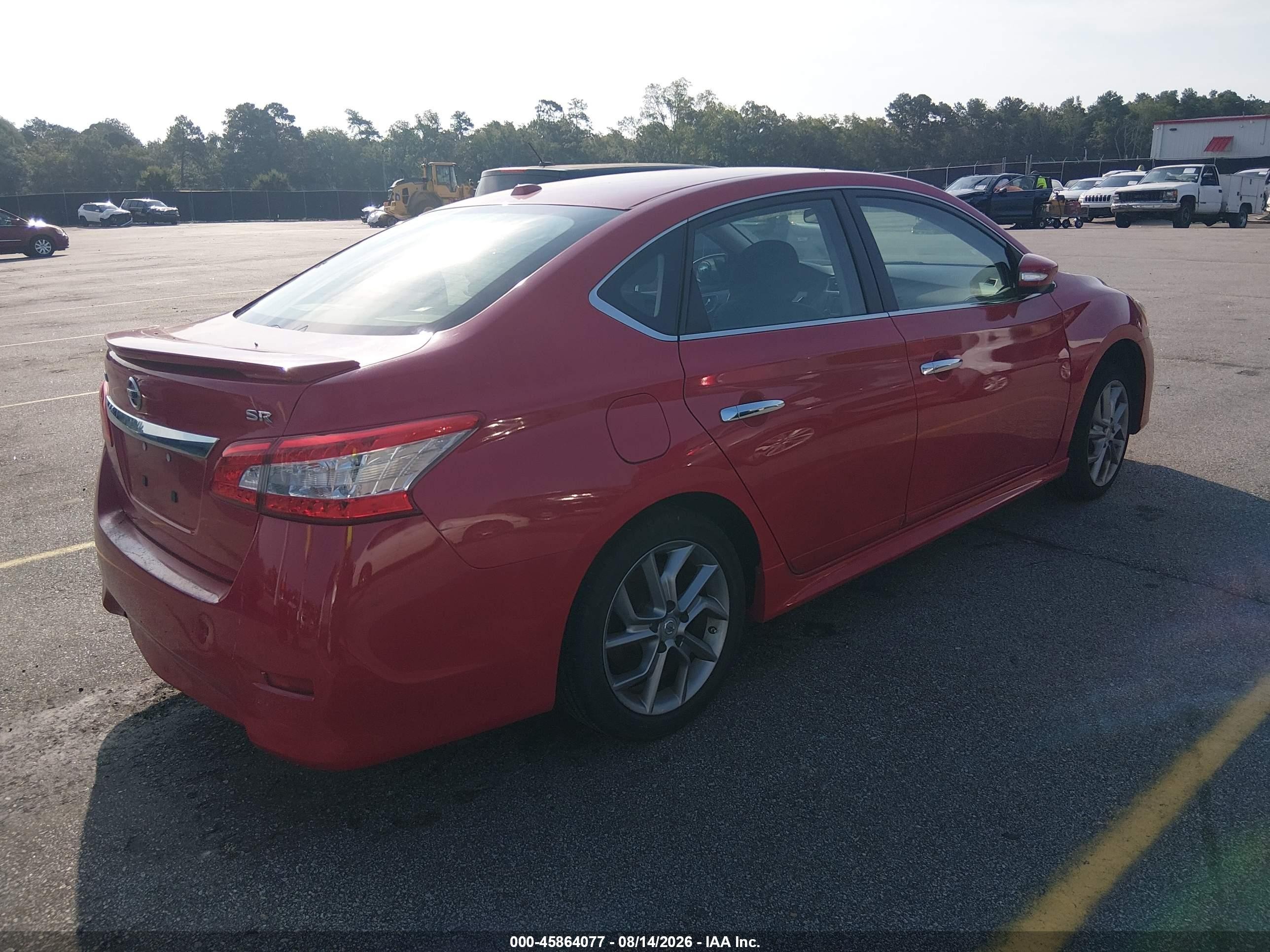 2015 Nissan Sentra Sr Red vin: 3N1AB7AP4FY228698