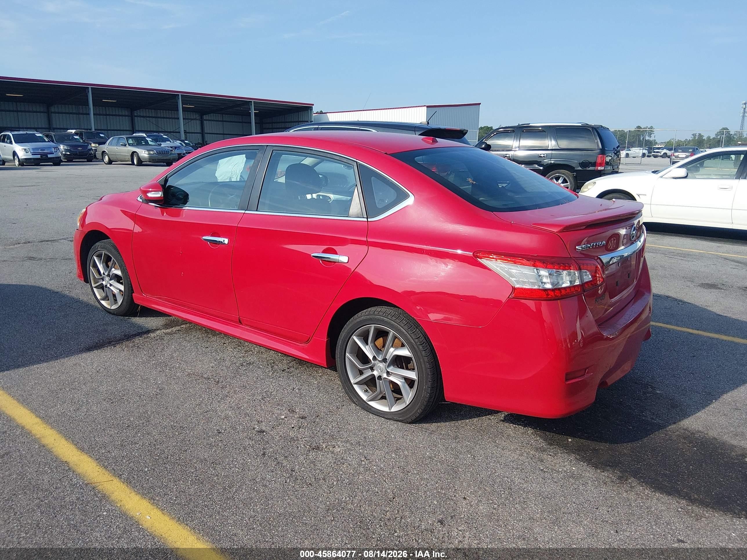2015 Nissan Sentra Sr Red vin: 3N1AB7AP4FY228698