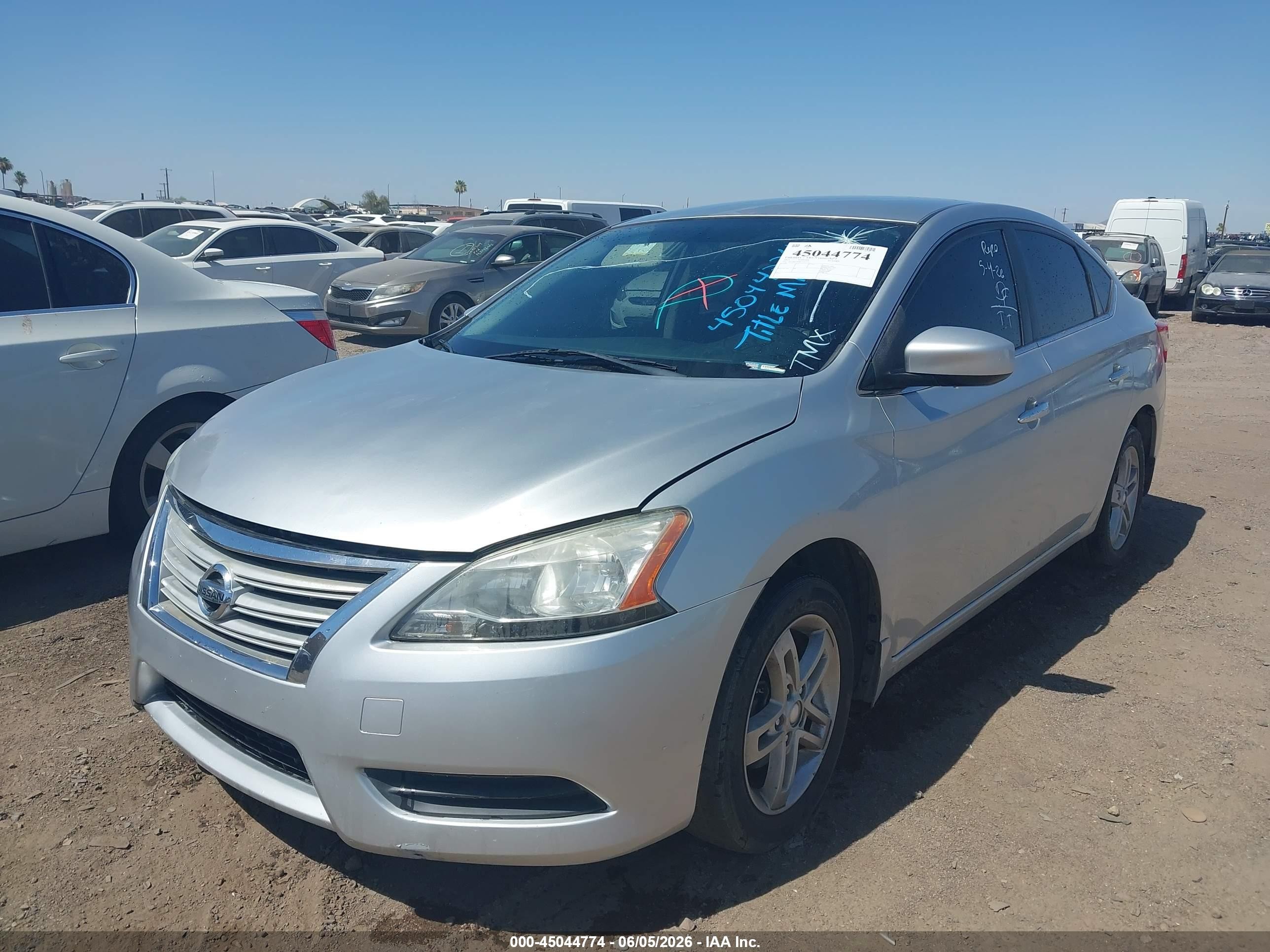 2015 Nissan Sentra S Gray vin: 3N1AB7AP4FY231715
