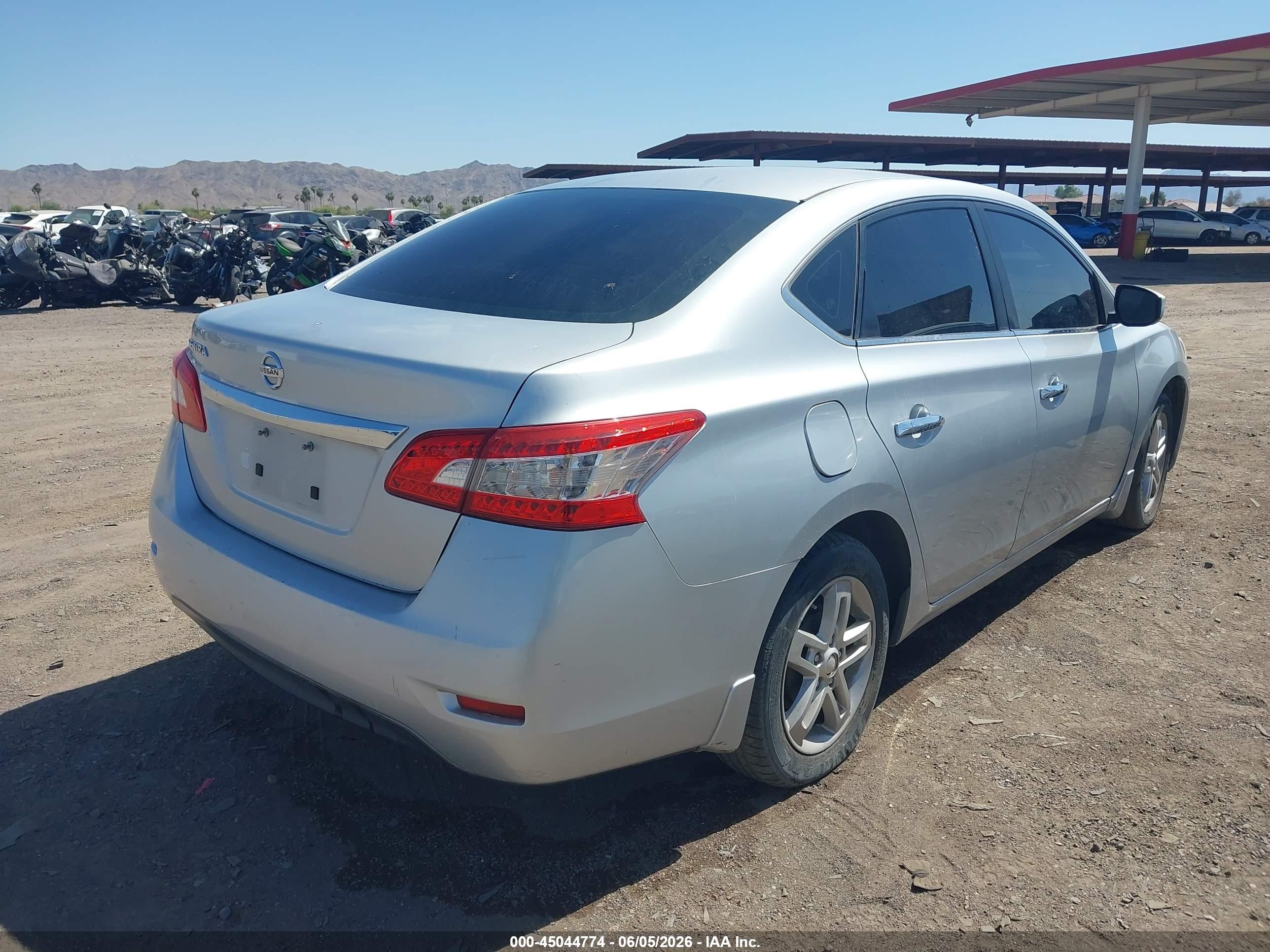 2015 Nissan Sentra S Gray vin: 3N1AB7AP4FY231715