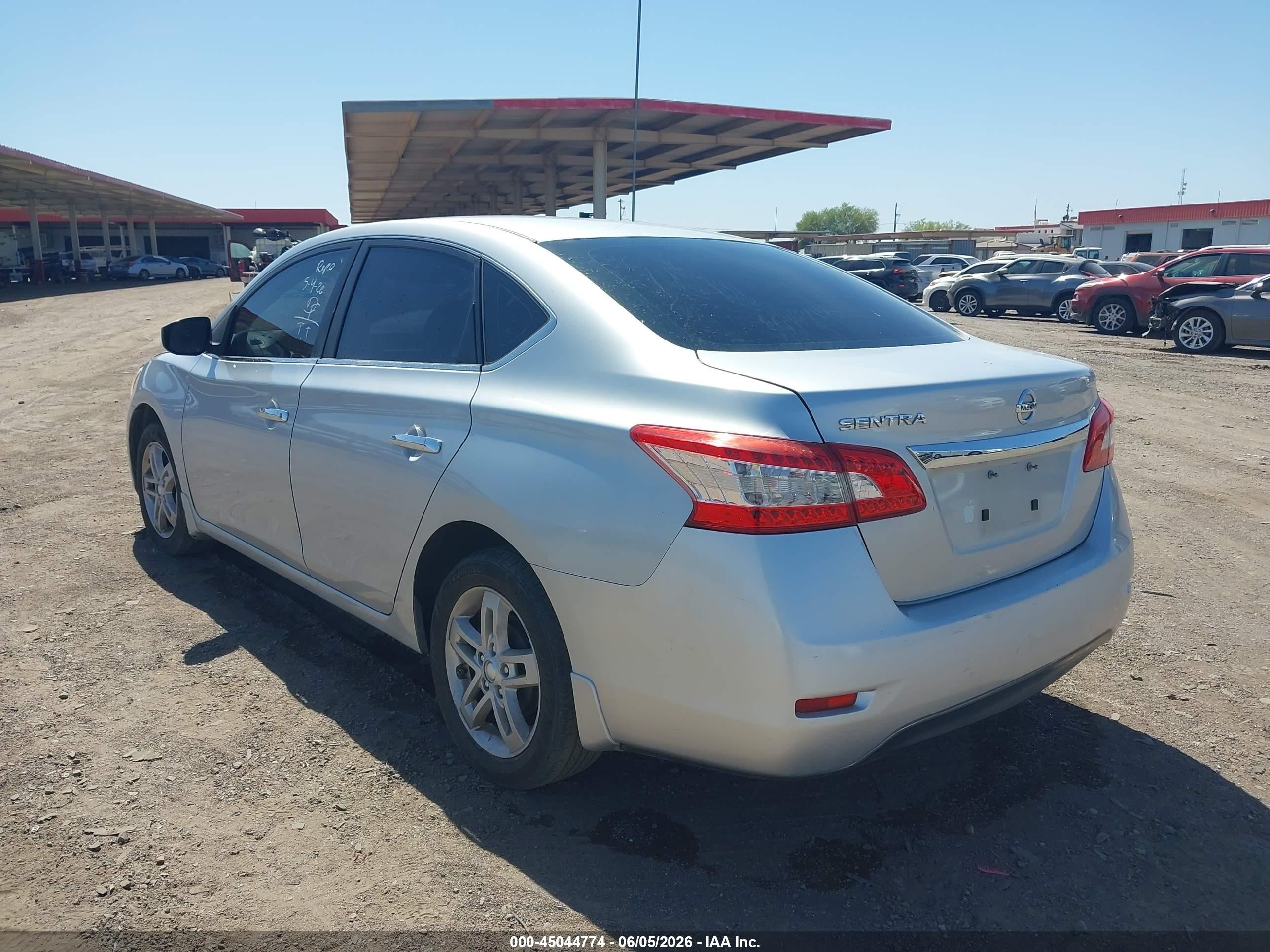 2015 Nissan Sentra S Gray vin: 3N1AB7AP4FY231715