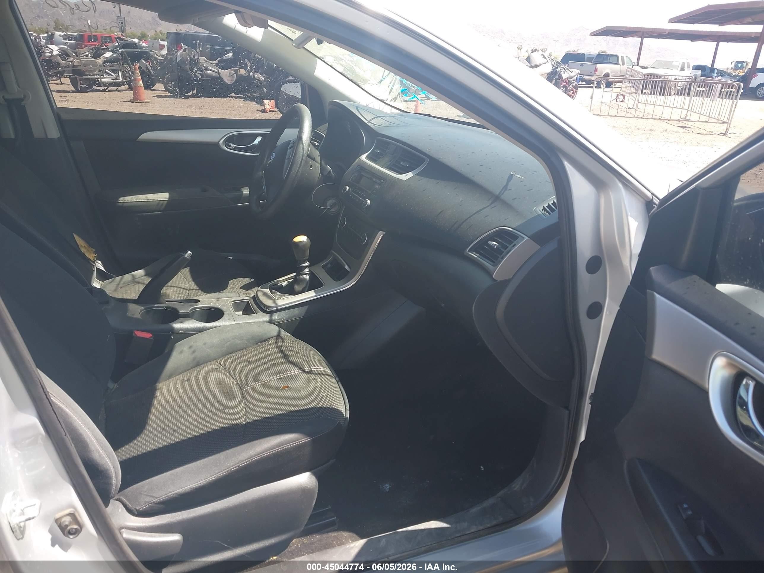 2015 Nissan Sentra S Gray vin: 3N1AB7AP4FY231715