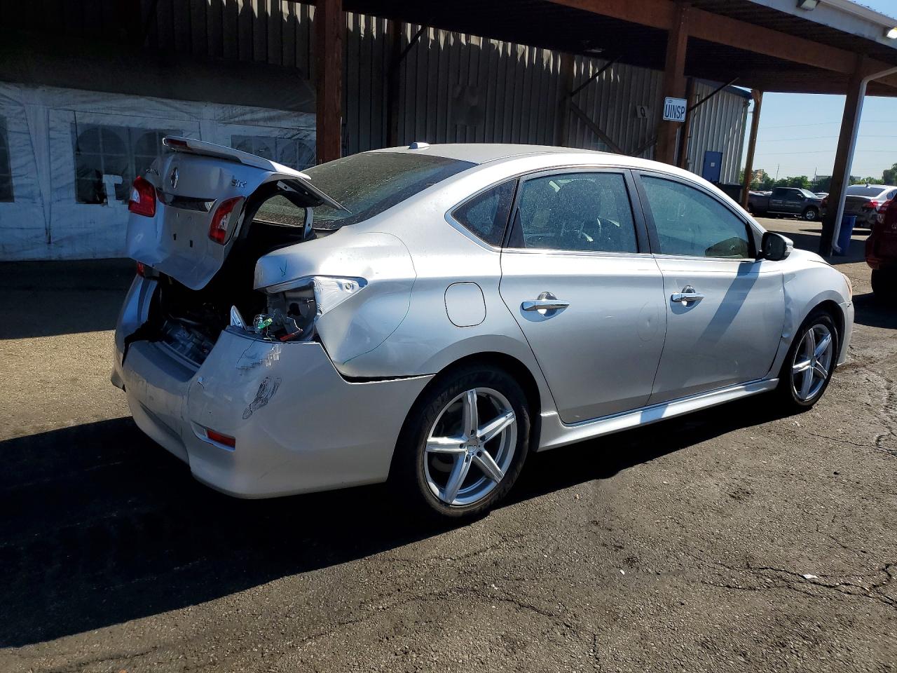 2015 Nissan Sentra Sr Silver vin: 3N1AB7AP4FY232265