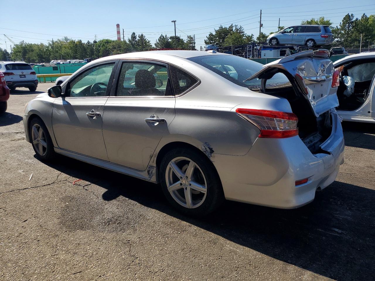 2015 Nissan Sentra Sr Silver vin: 3N1AB7AP4FY232265