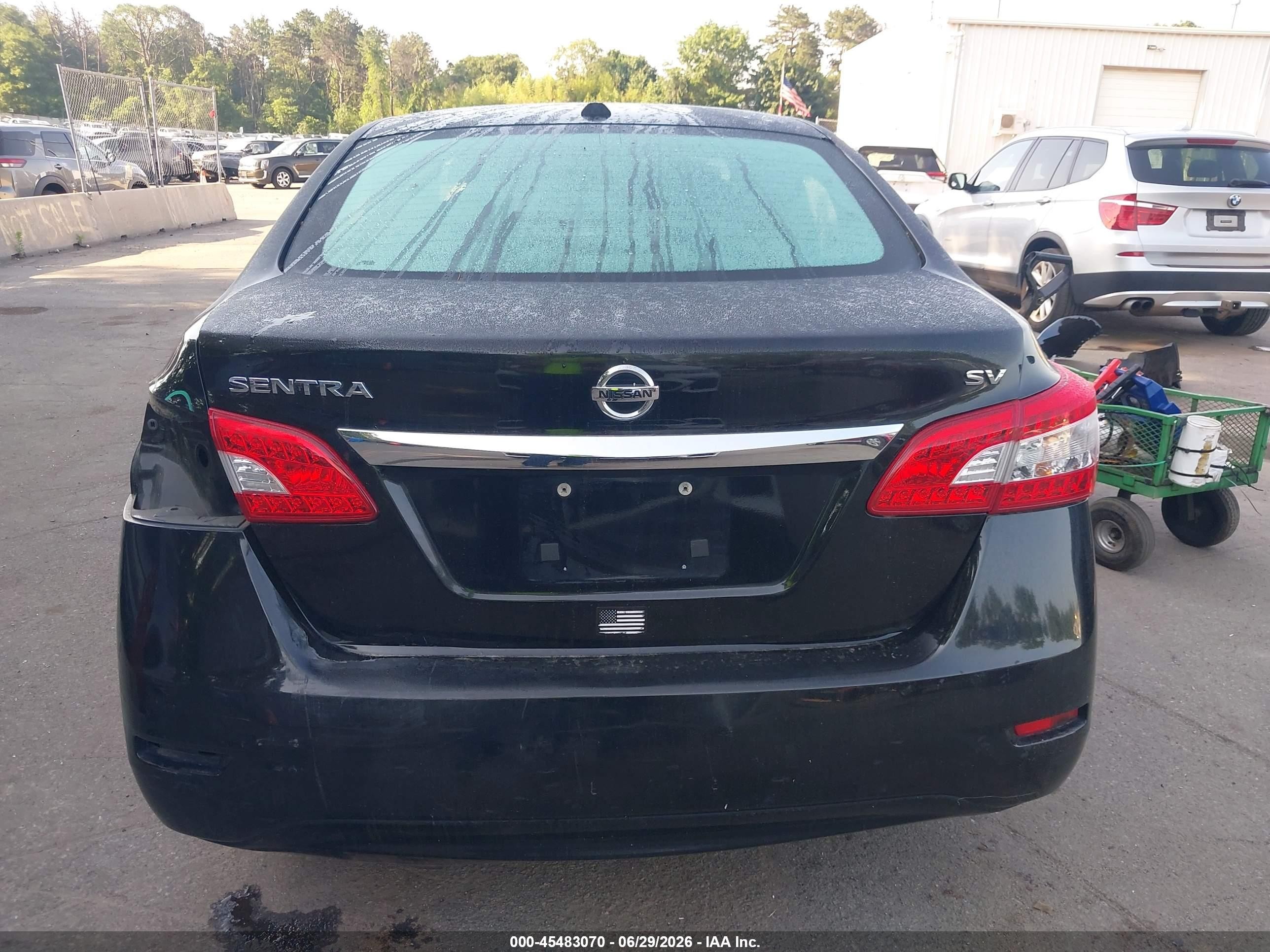 2015 Nissan Sentra Sv Черный vin: 3N1AB7AP4FY234081