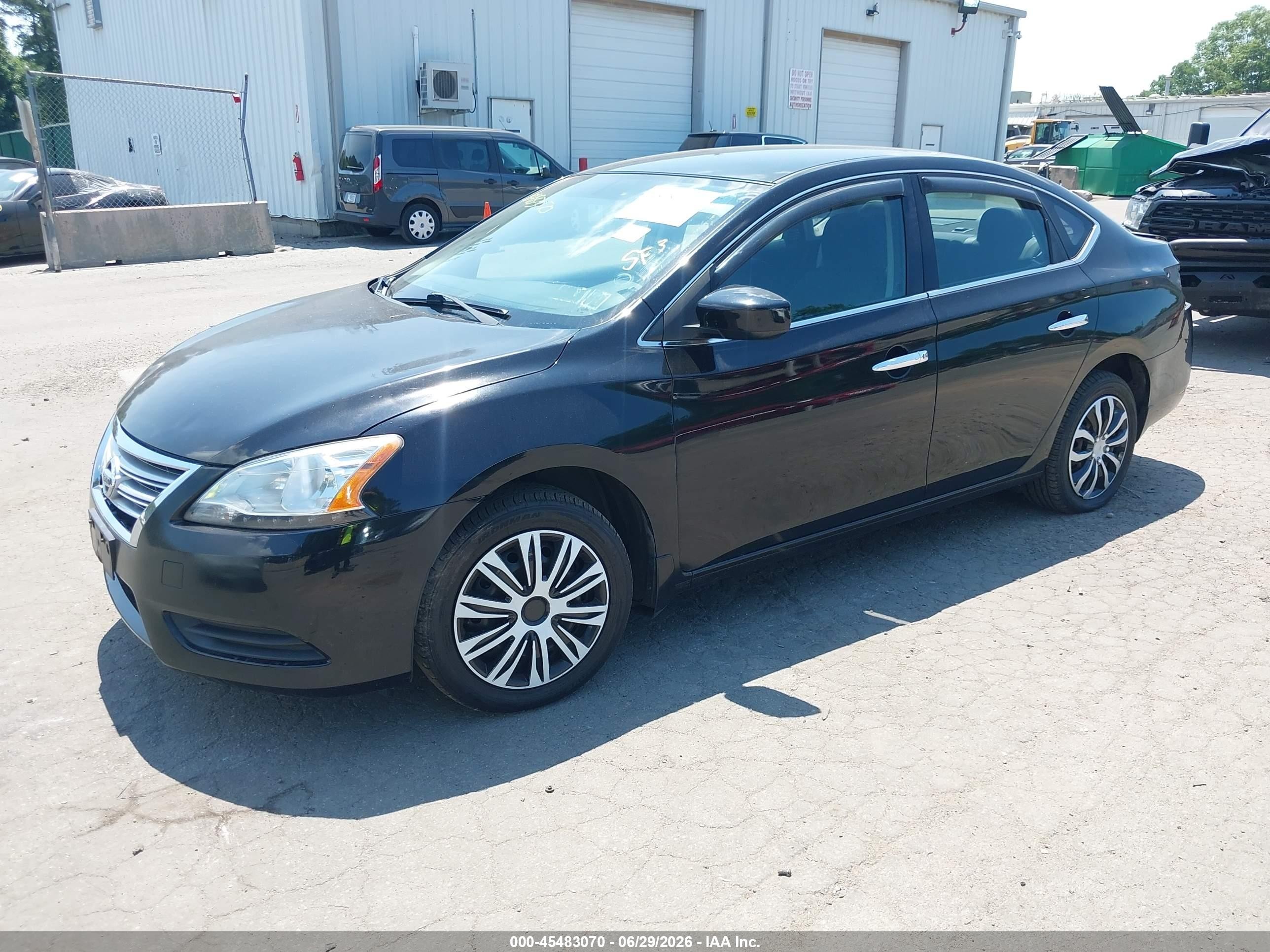 2015 Nissan Sentra Sv Черный vin: 3N1AB7AP4FY234081