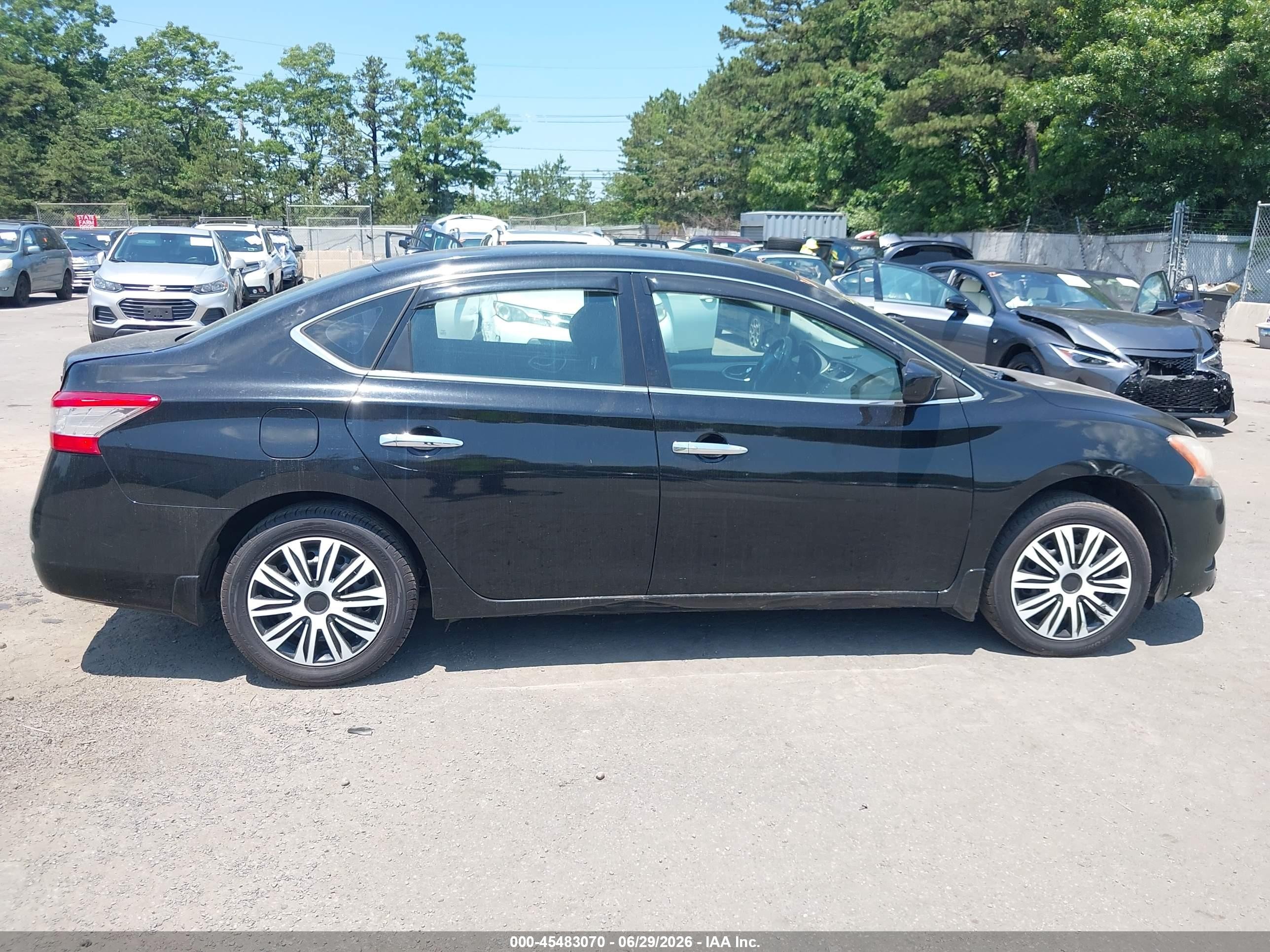 2015 Nissan Sentra Sv Черный vin: 3N1AB7AP4FY234081