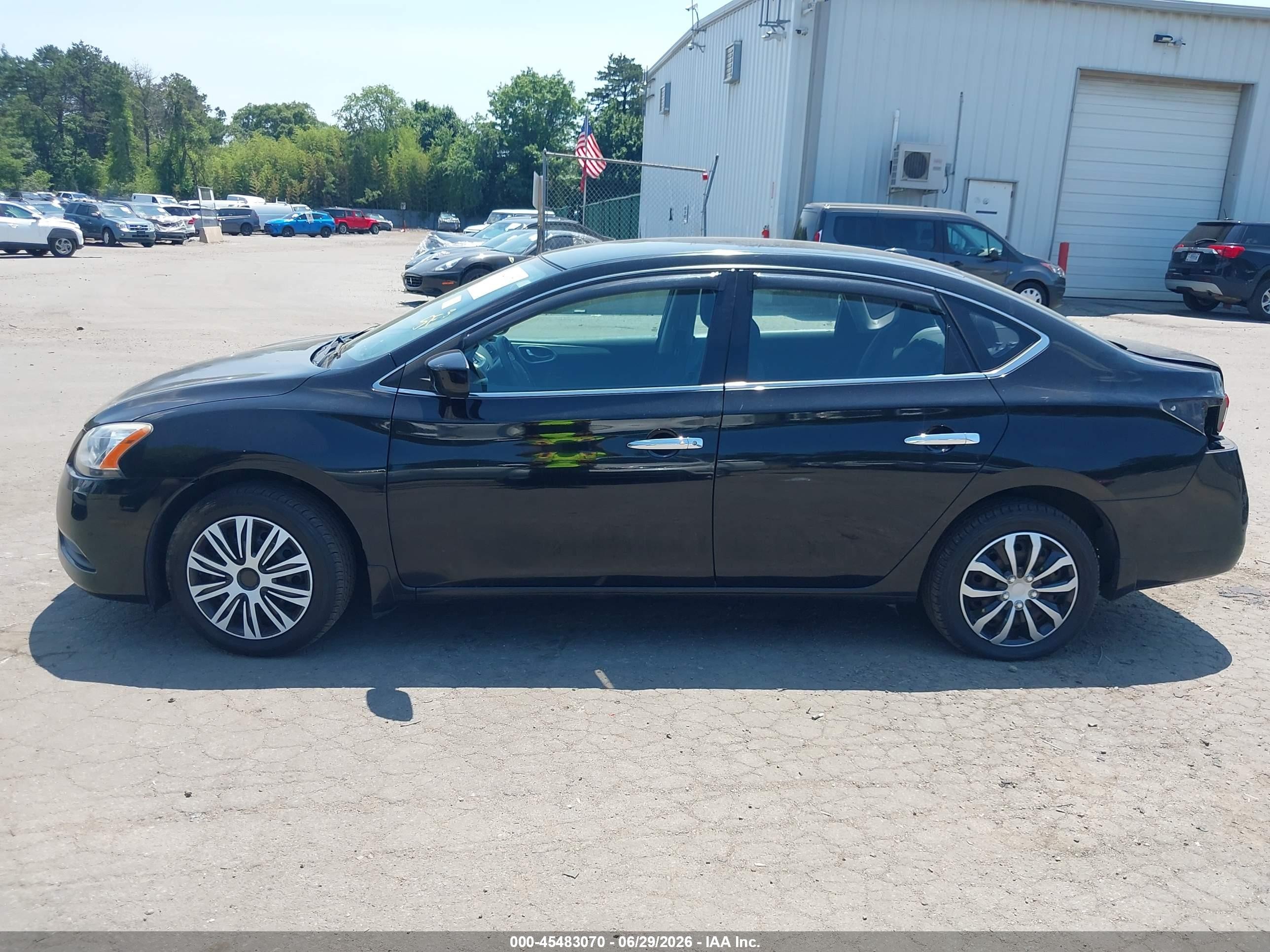 2015 Nissan Sentra Sv Черный vin: 3N1AB7AP4FY234081