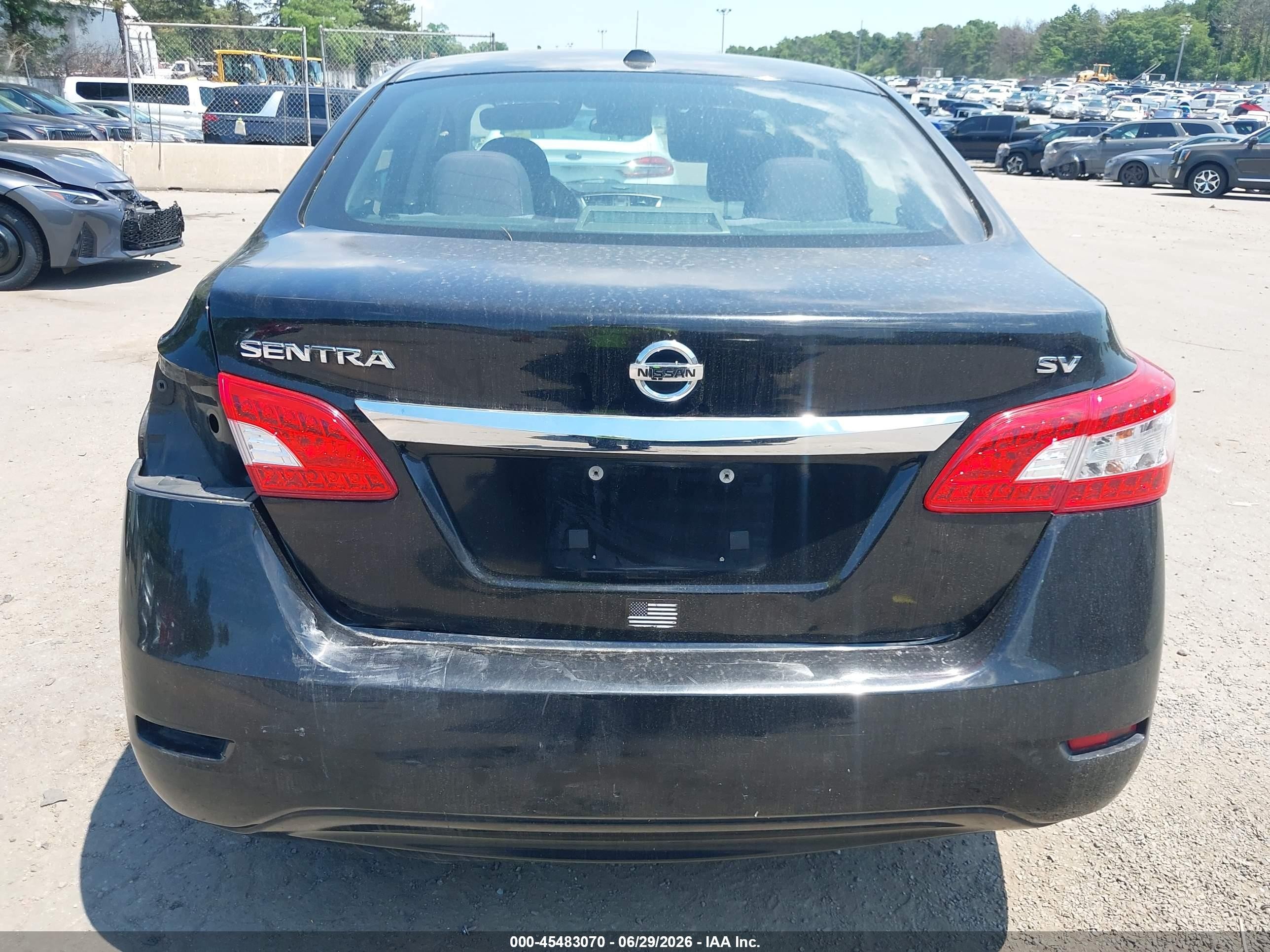 2015 Nissan Sentra Sv Черный vin: 3N1AB7AP4FY234081