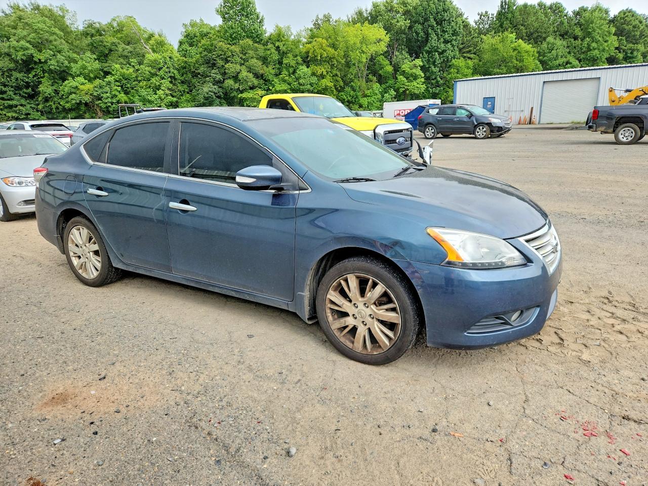 2015 Nissan Sentra Sl Blue vin: 3N1AB7AP4FY246540