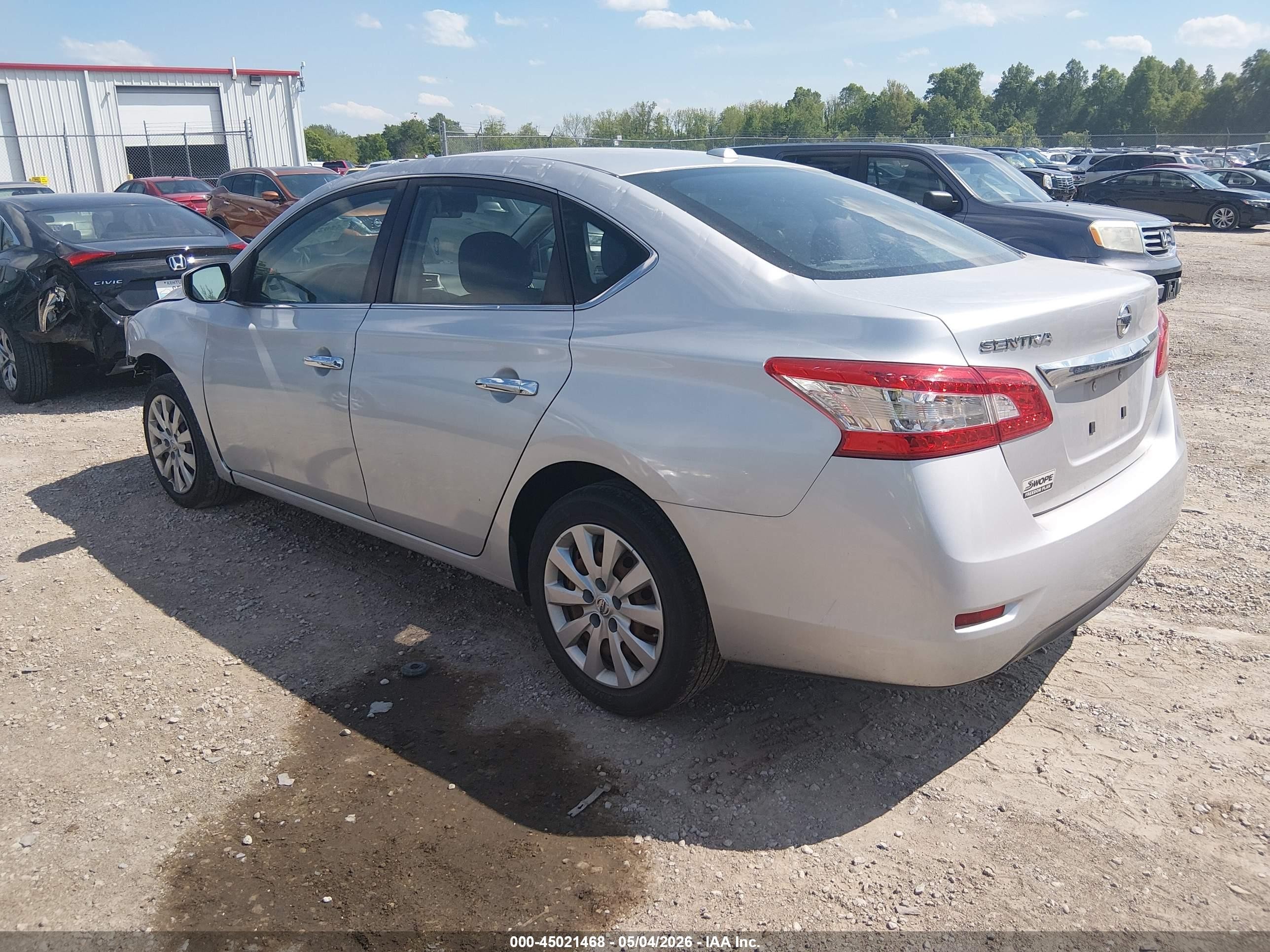 2015 Nissan Sentra Fe+ S/s/sl/sr/sv Серебряный vin: 3N1AB7AP4FY251348