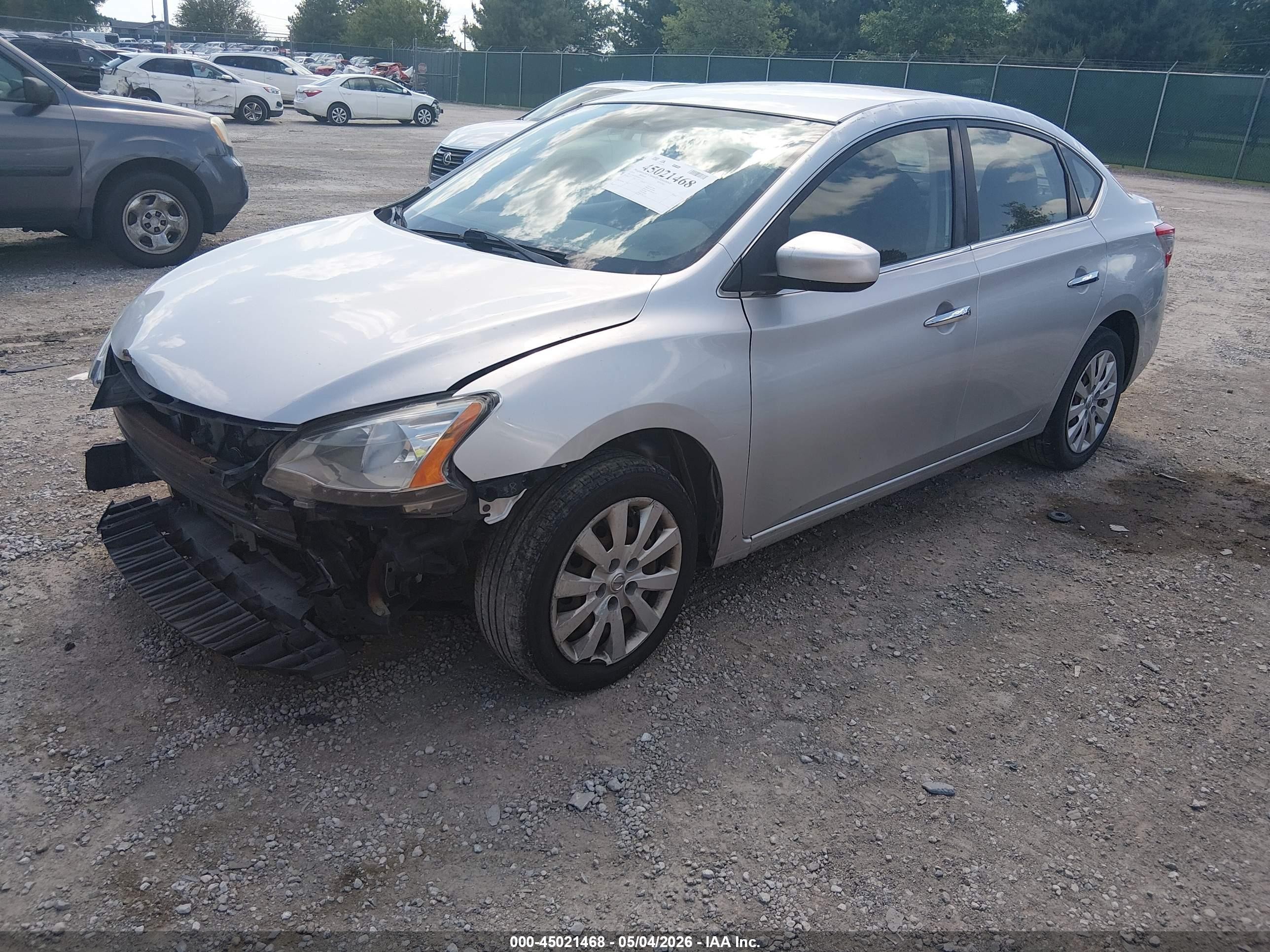 2015 Nissan Sentra Fe+ S/s/sl/sr/sv Серебряный vin: 3N1AB7AP4FY251348