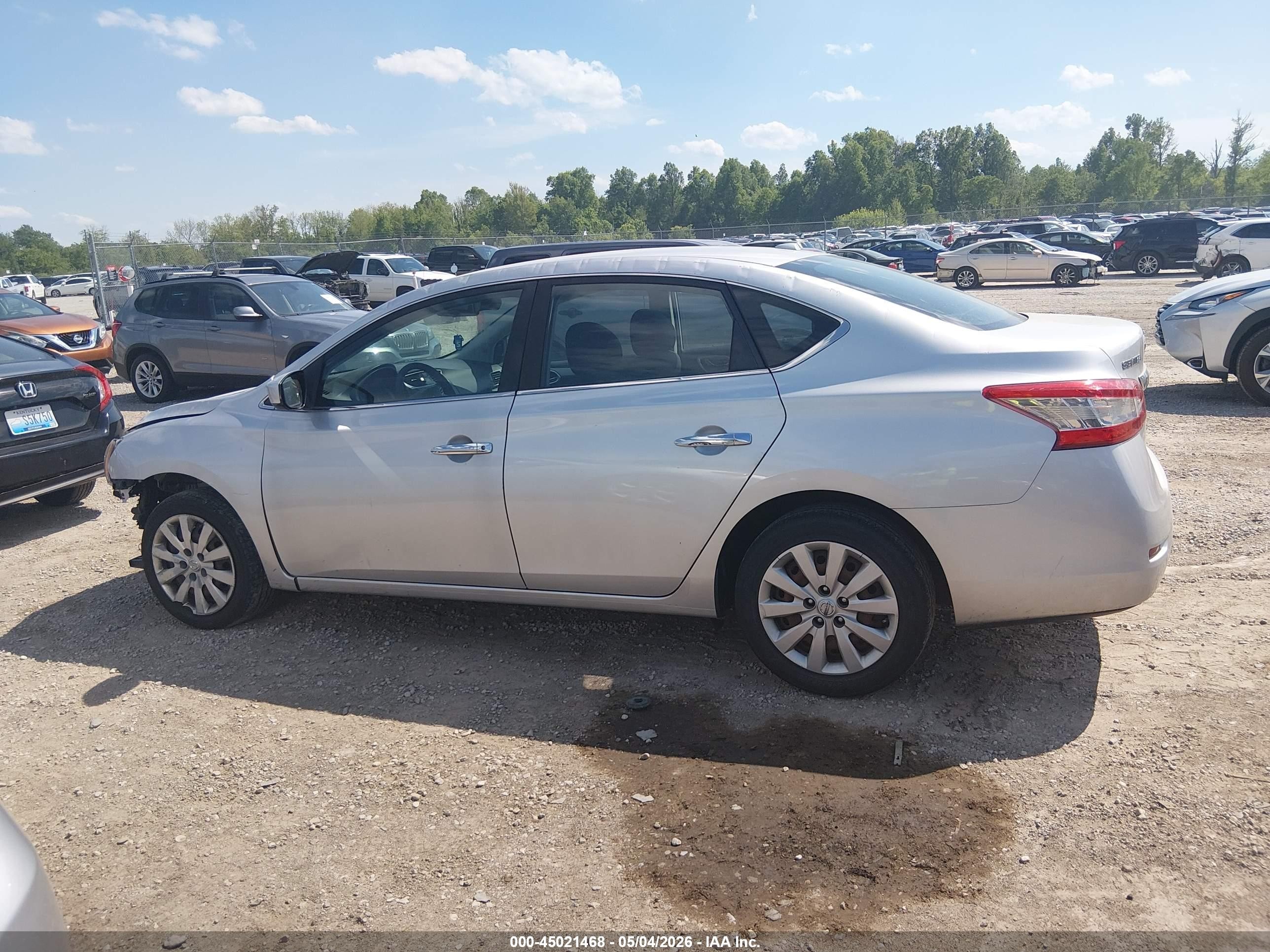 2015 Nissan Sentra Fe+ S/s/sl/sr/sv Серебряный vin: 3N1AB7AP4FY251348