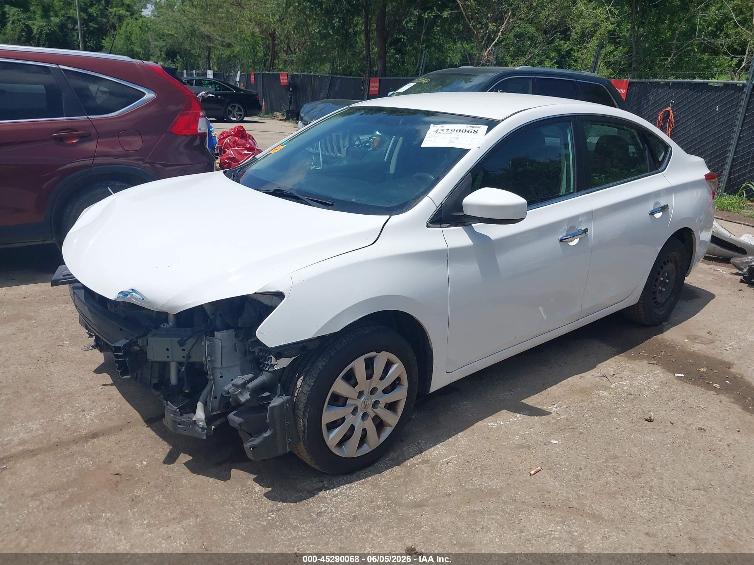 2015 Nissan Sentra Fe+ S/s/sl/sr/sv White vin: 3N1AB7AP4FY257201