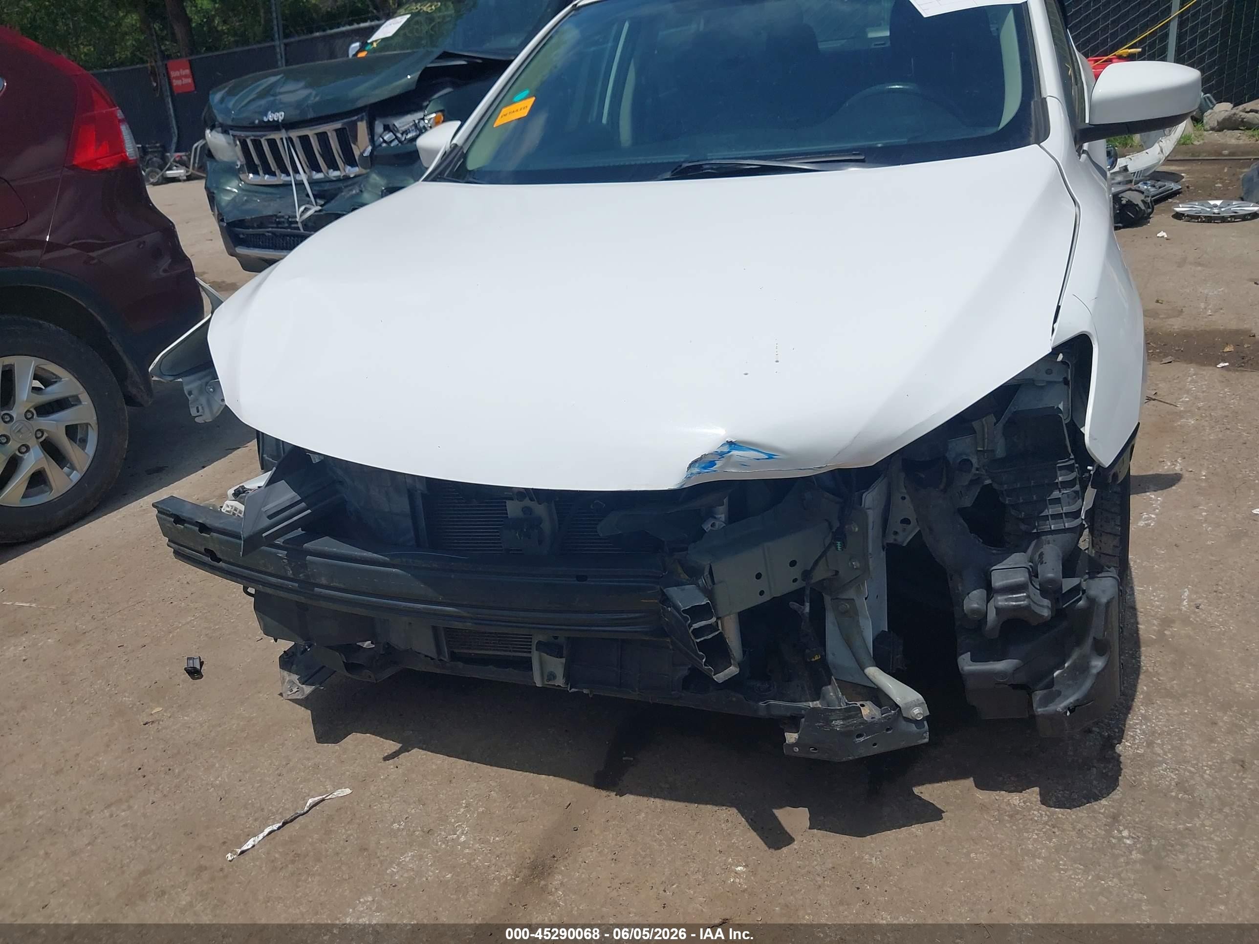 2015 Nissan Sentra Fe+ S/s/sl/sr/sv White vin: 3N1AB7AP4FY257201