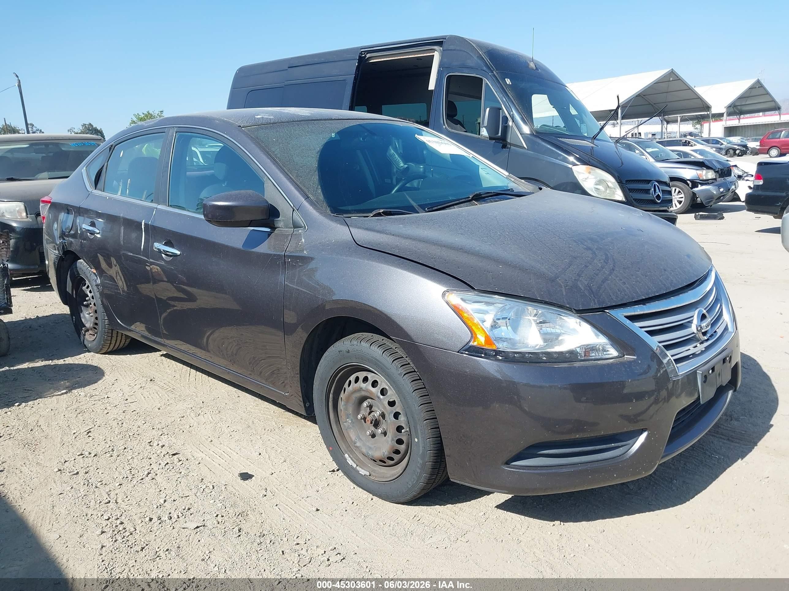 2015 Nissan Sentra Sv Gray vin: 3N1AB7AP4FY262513