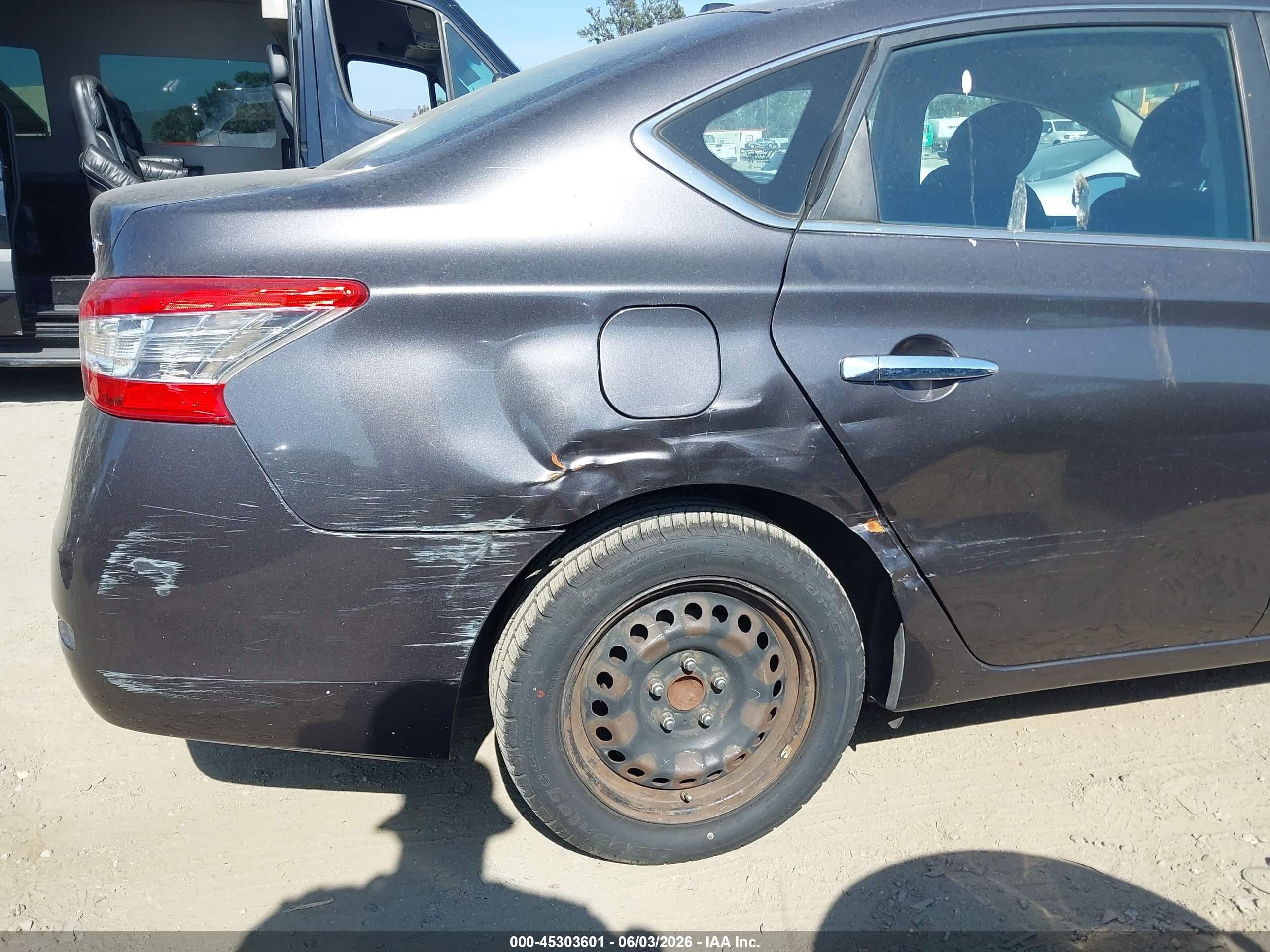 2015 Nissan Sentra Sv Gray vin: 3N1AB7AP4FY262513