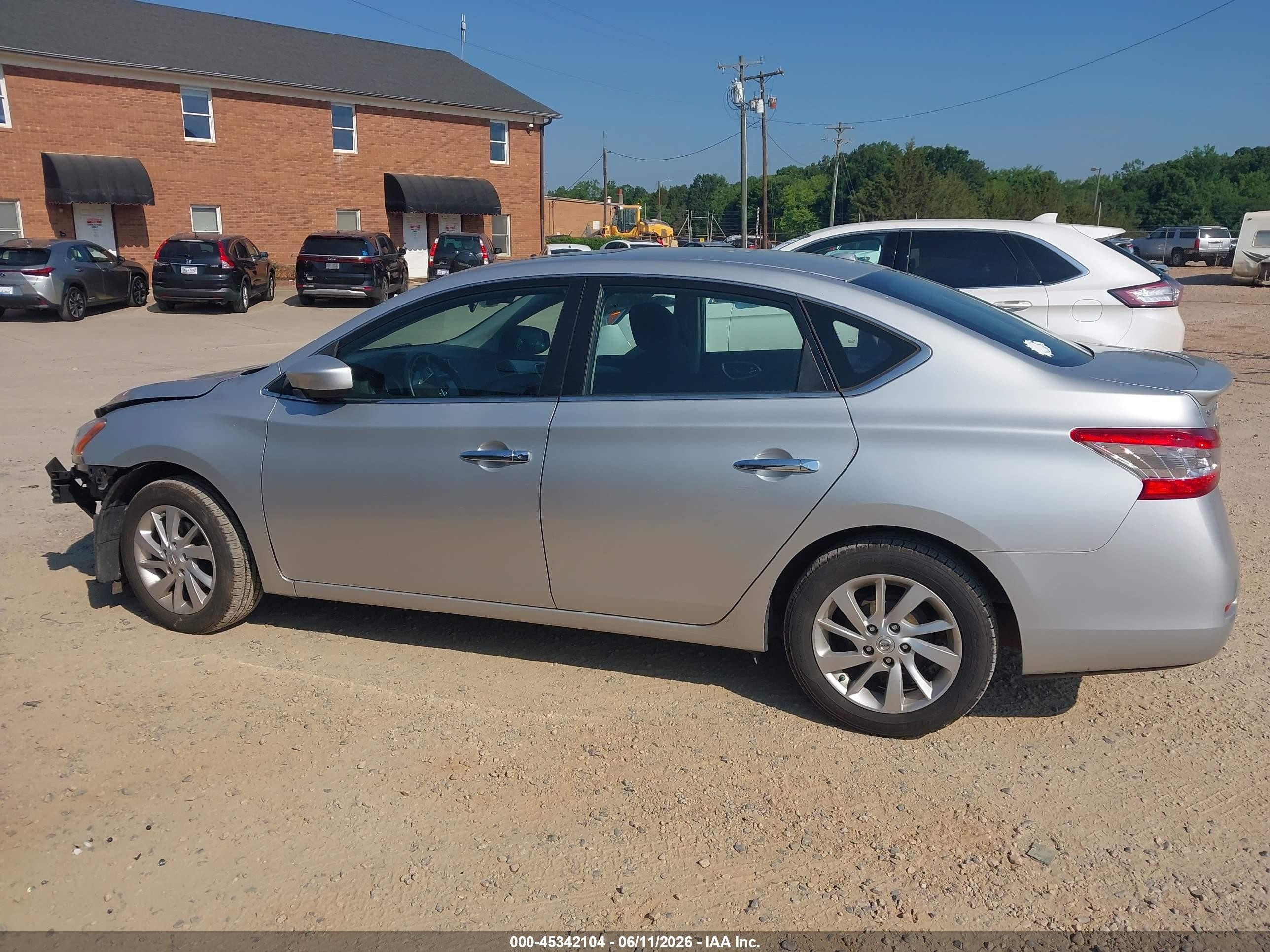 2015 Nissan Sentra Sv Silver vin: 3N1AB7AP4FY272572