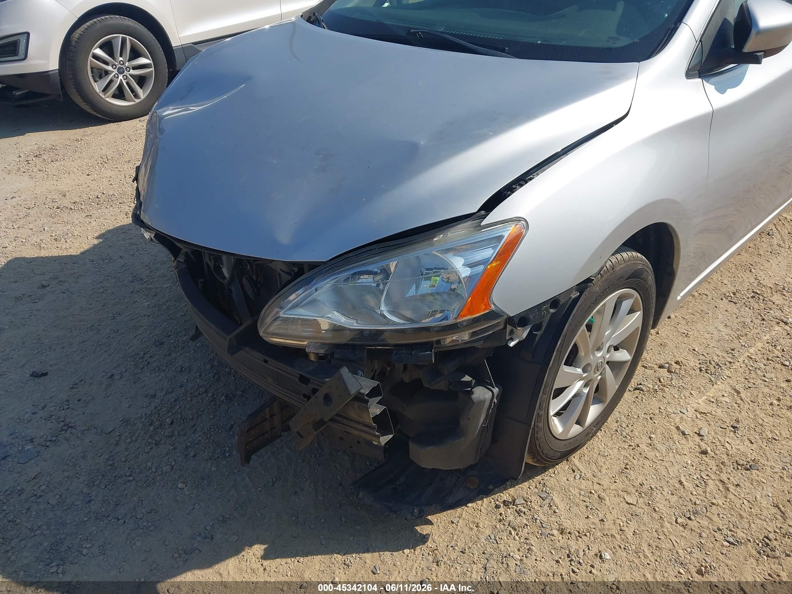 2015 Nissan Sentra Sv Silver vin: 3N1AB7AP4FY272572