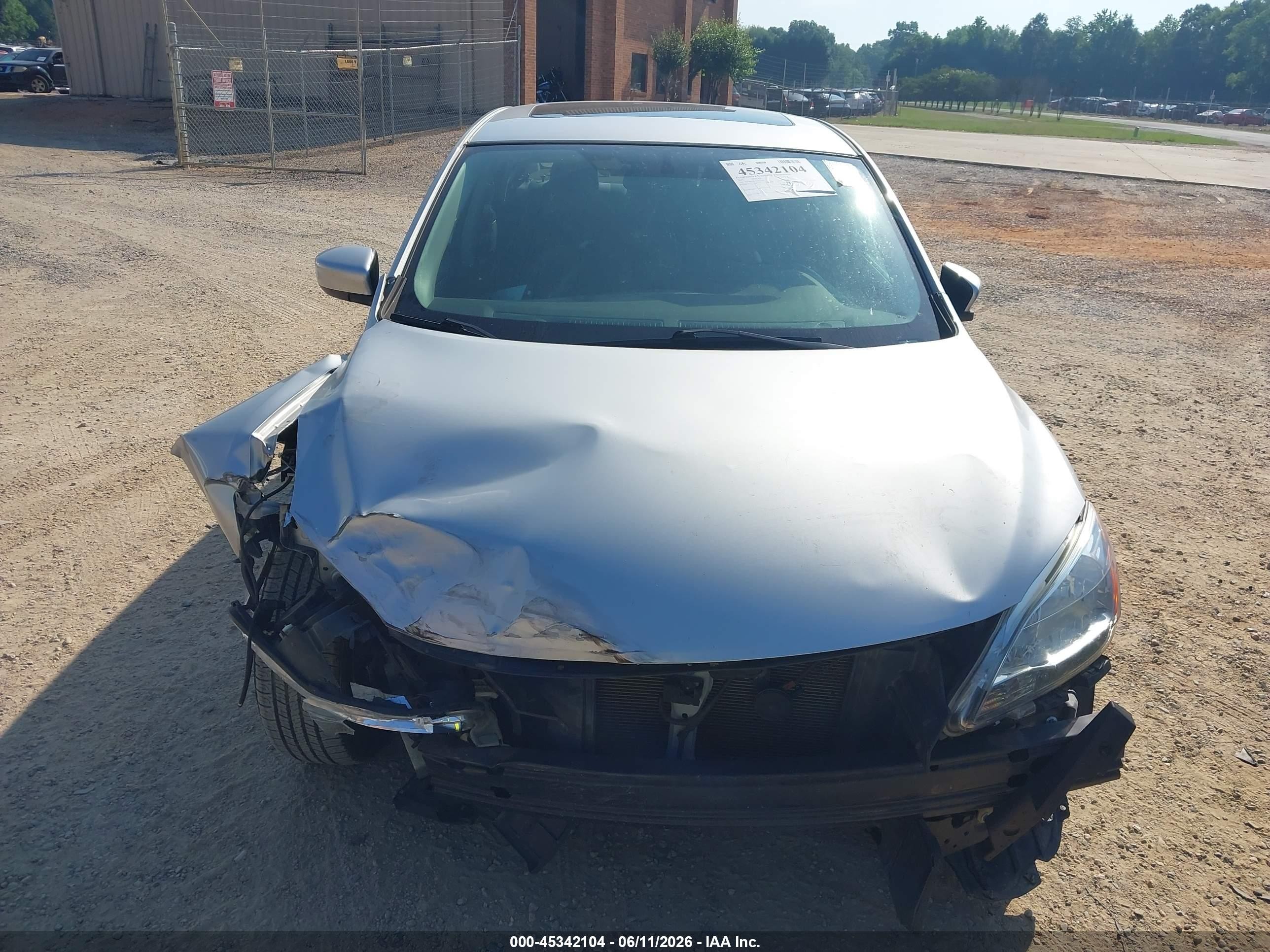 2015 Nissan Sentra Sv Silver vin: 3N1AB7AP4FY272572