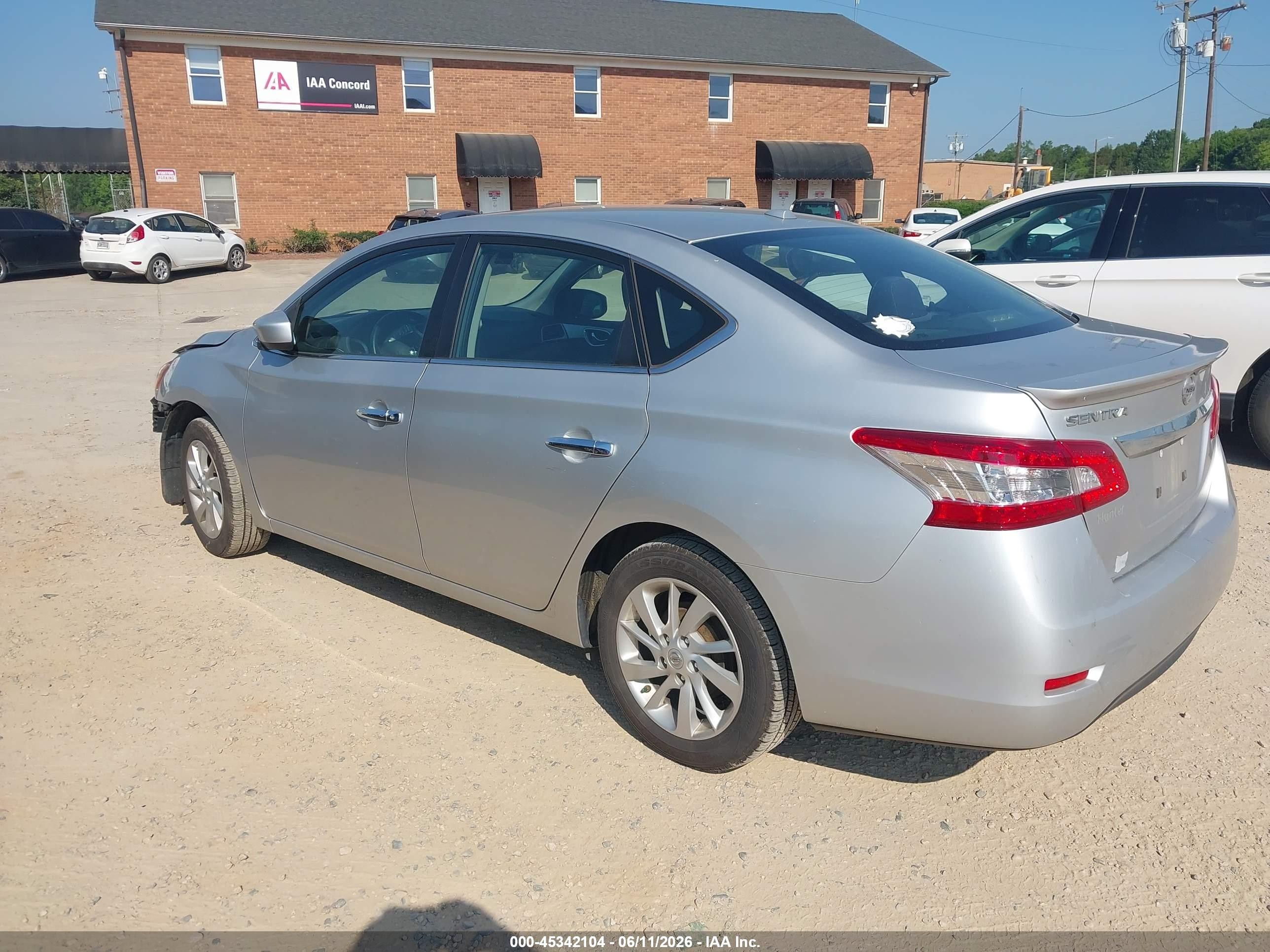 2015 Nissan Sentra Sv Silver vin: 3N1AB7AP4FY272572
