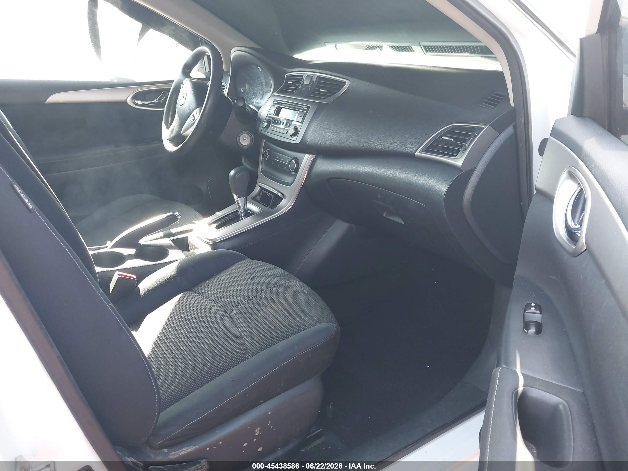 2015 Nissan Sentra S White vin: 3N1AB7AP4FY277027