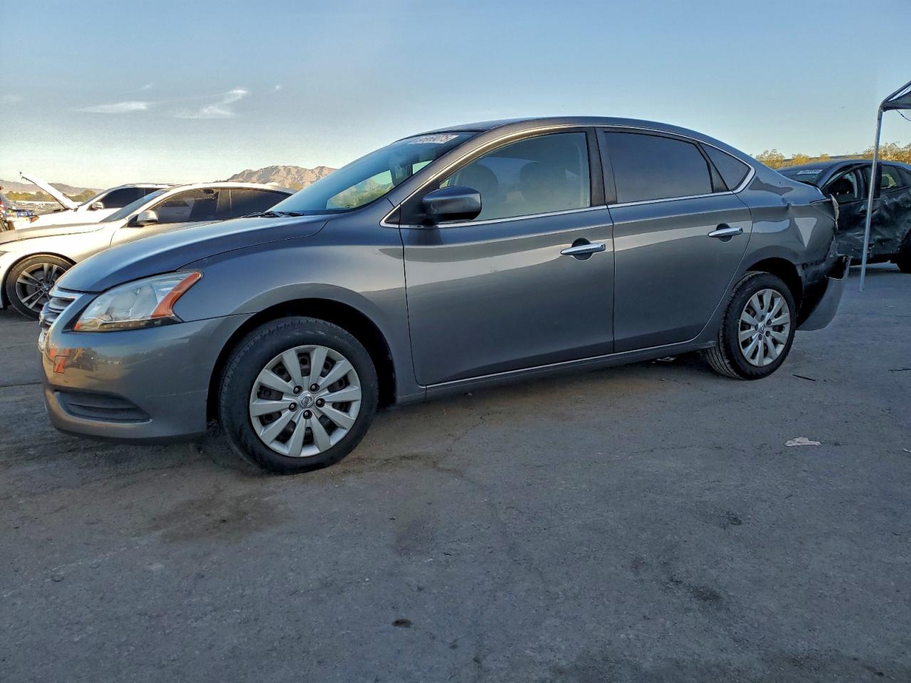 2015 Nissan Sentra S Charcoal vin: 3N1AB7AP4FY282261