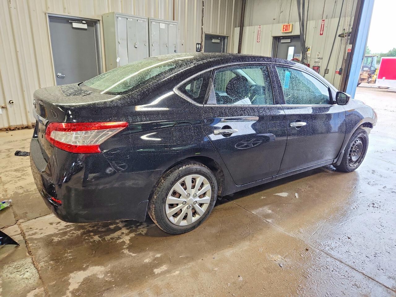 2015 Nissan Sentra S Черный vin: 3N1AB7AP4FY282468