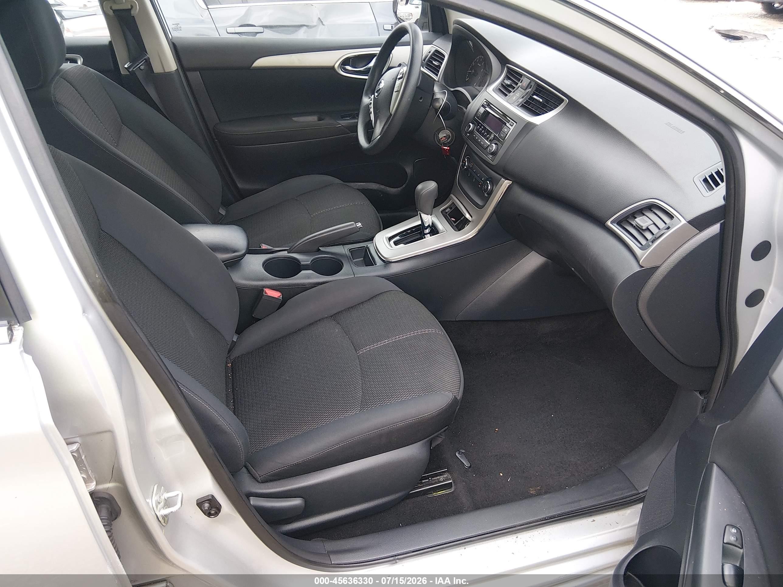 2015 Nissan Sentra S Silver vin: 3N1AB7AP4FY283071