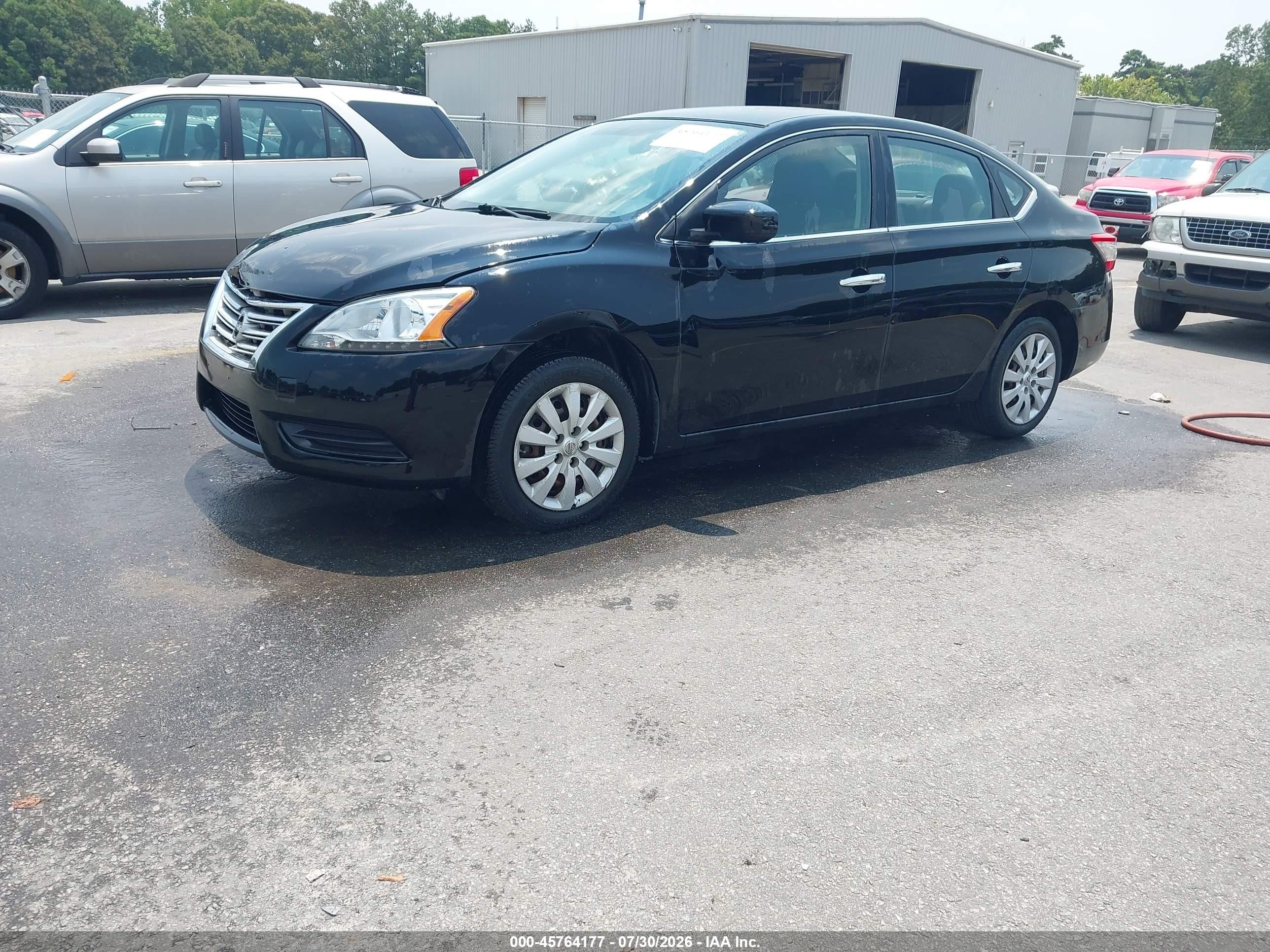 2015 Nissan Sentra S Black vin: 3N1AB7AP4FY285760