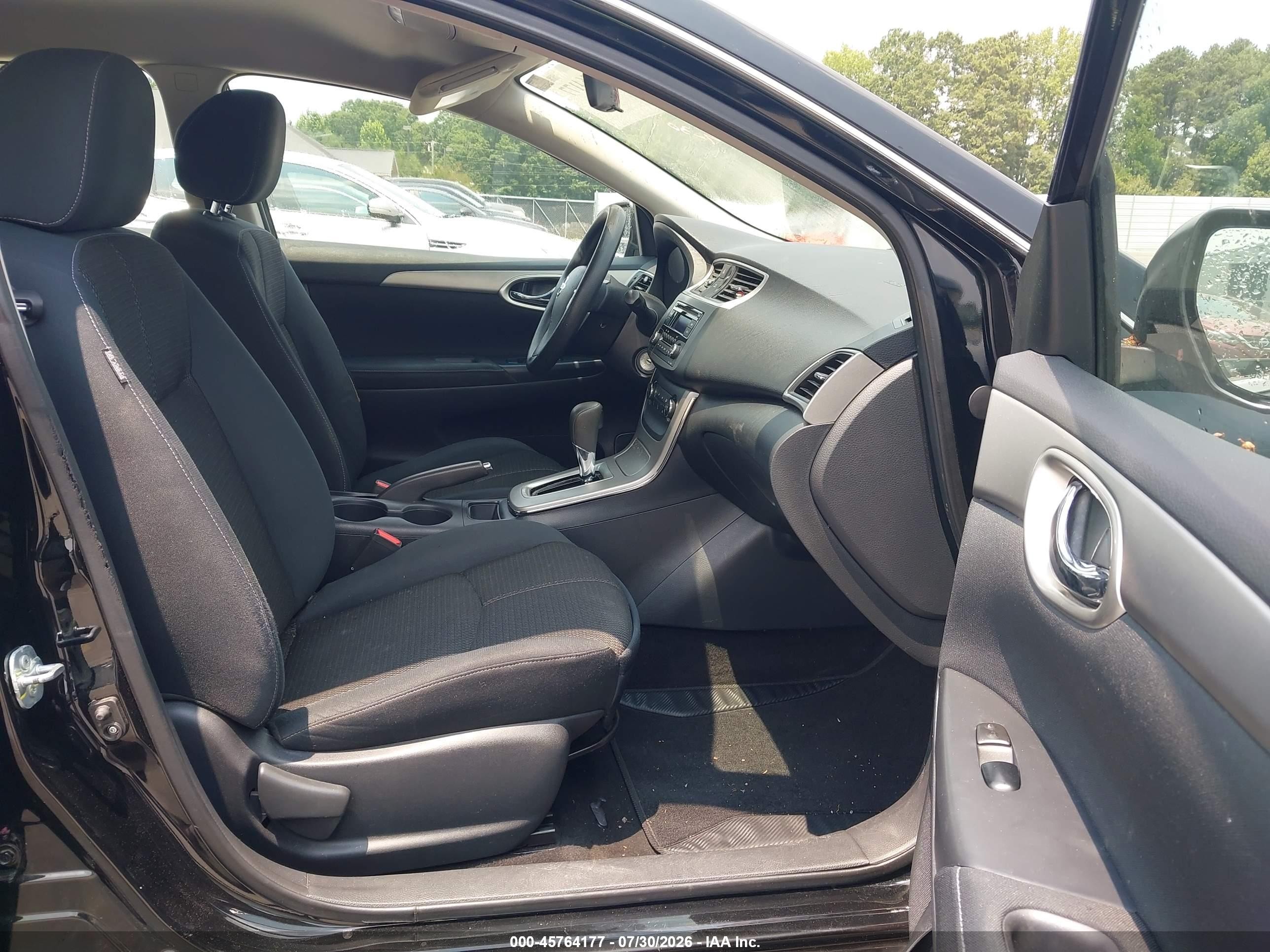 2015 Nissan Sentra S Black vin: 3N1AB7AP4FY285760