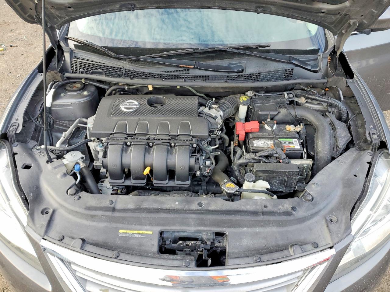 2015 Nissan Sentra S Серый vin: 3N1AB7AP4FY288576