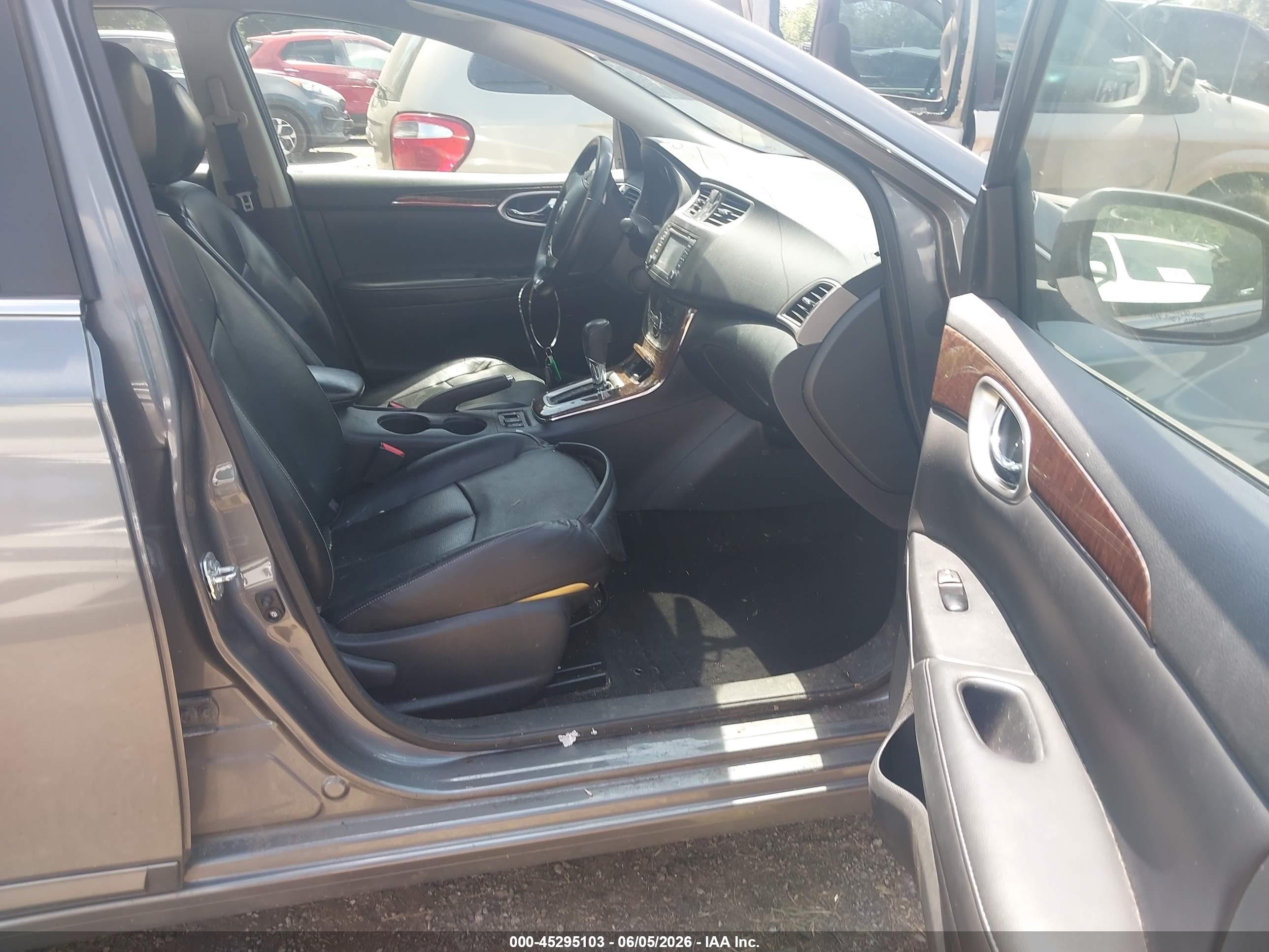 2015 Nissan Sentra Sl Gray vin: 3N1AB7AP4FY288755