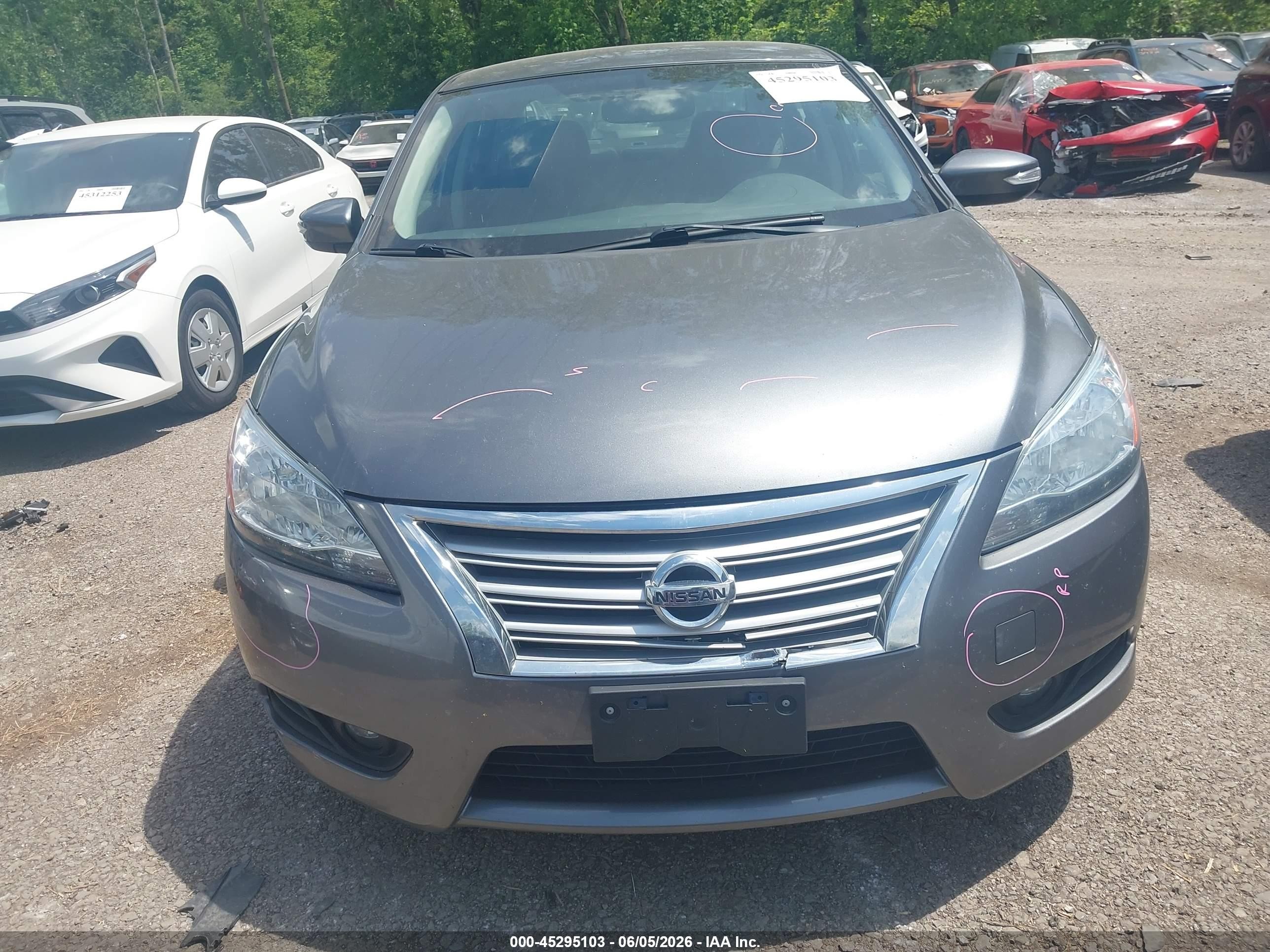 2015 Nissan Sentra Sl Gray vin: 3N1AB7AP4FY288755