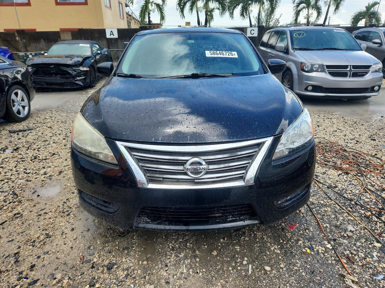 2015 Nissan Sentra Sv Black vin: 3N1AB7AP4FY290554