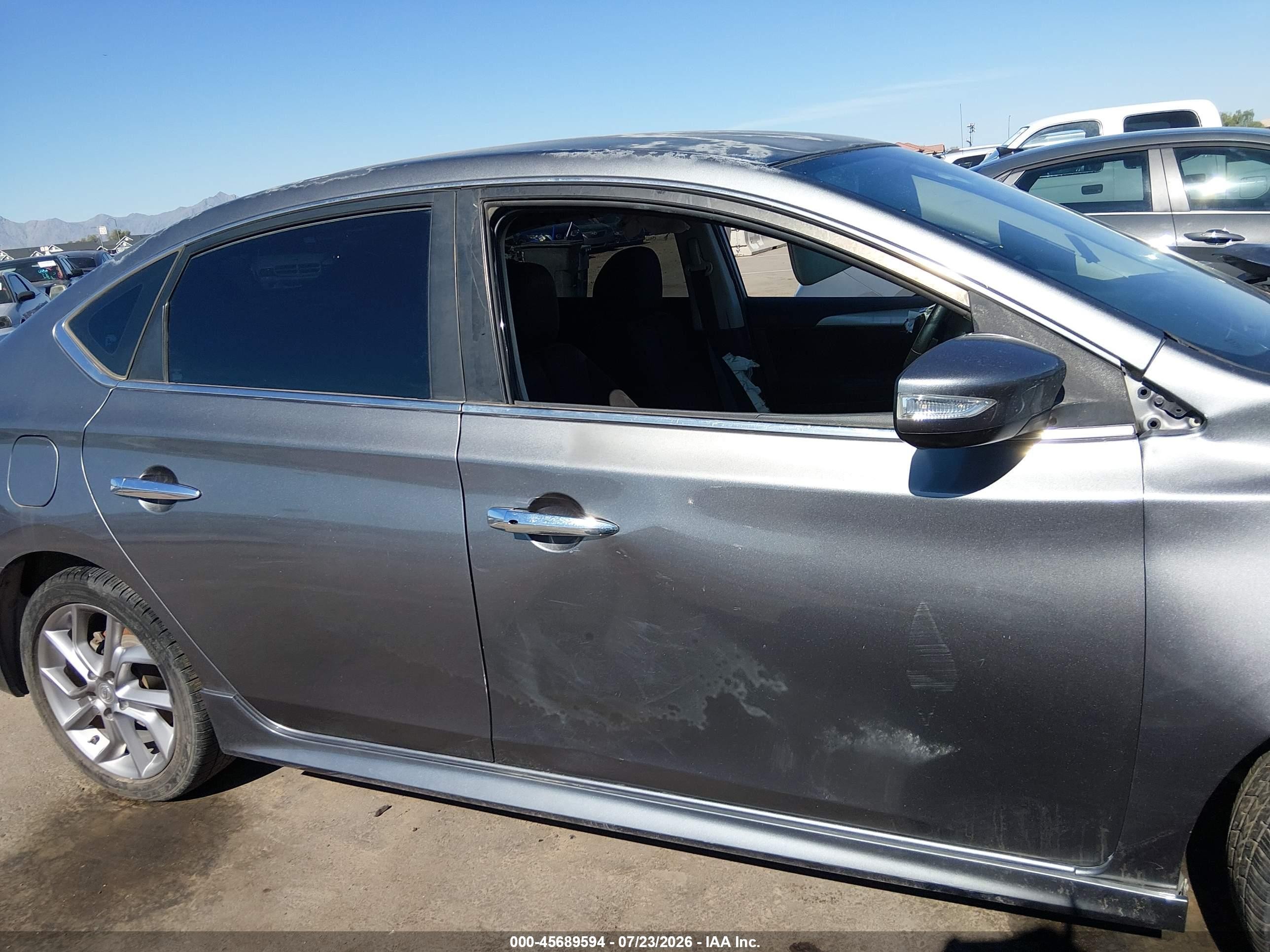 2015 Nissan Sentra Sr Серый vin: 3N1AB7AP4FY291185