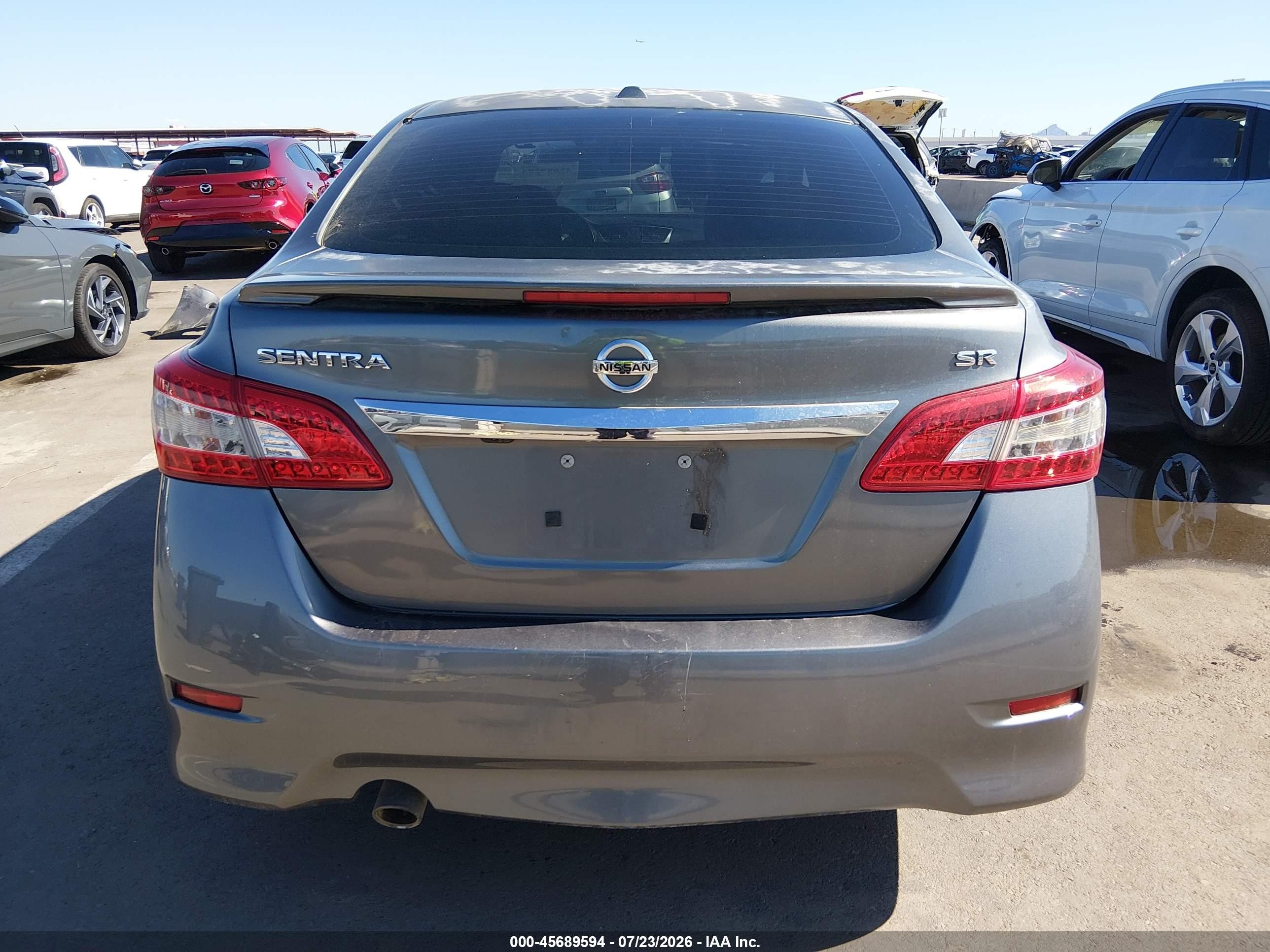 2015 Nissan Sentra Sr Серый vin: 3N1AB7AP4FY291185