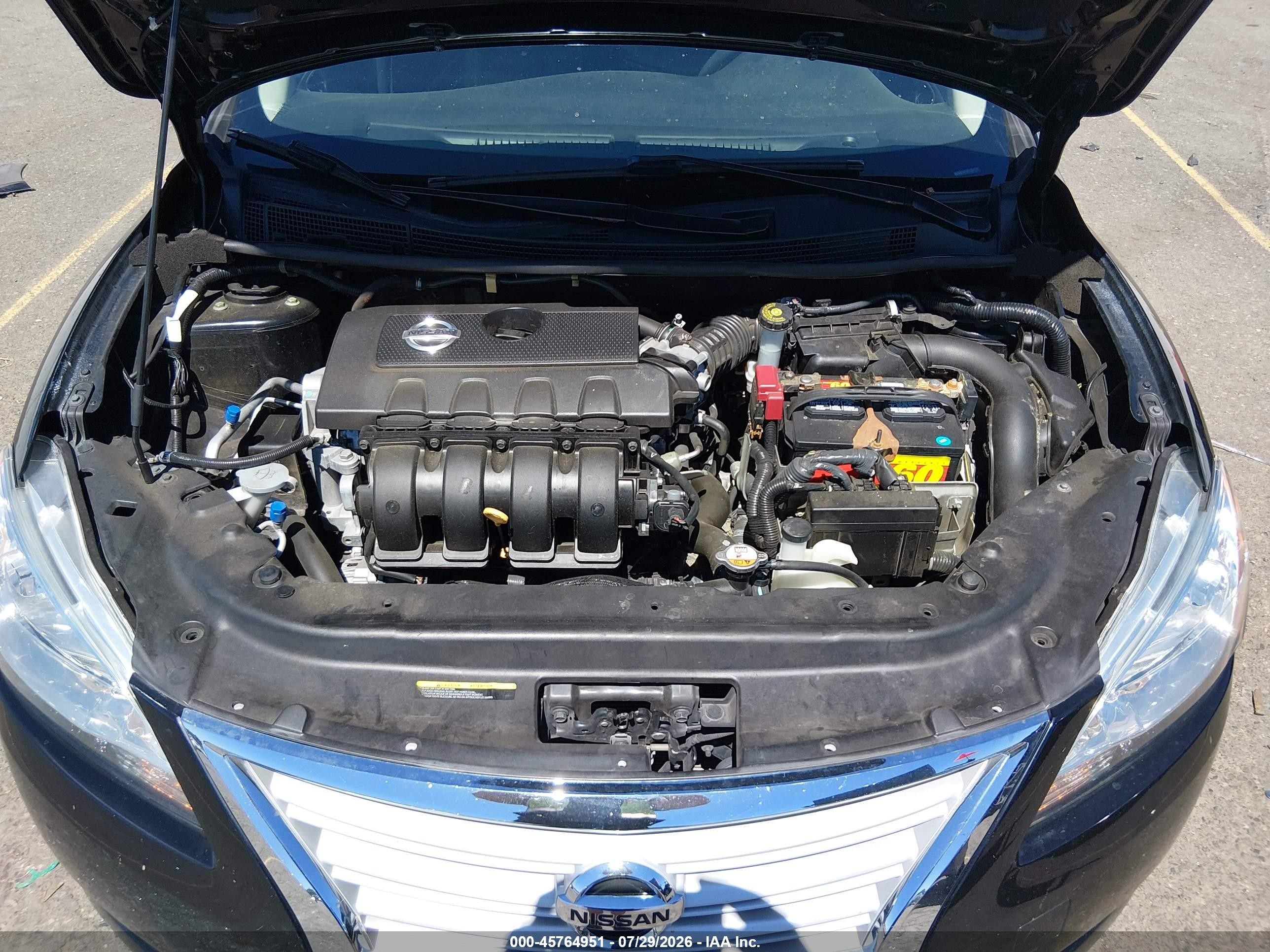 2015 Nissan Sentra S Black vin: 3N1AB7AP4FY291770