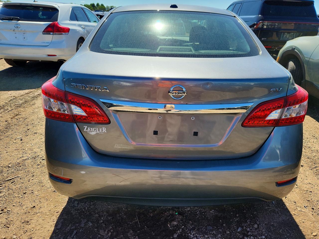 2015 Nissan Sentra Sv Серый vin: 3N1AB7AP4FY292434