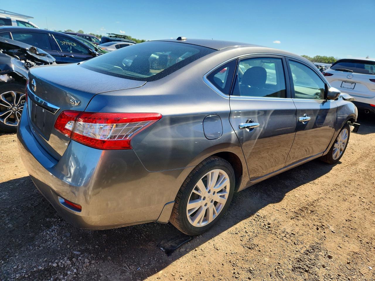 2015 Nissan Sentra Sv Серый vin: 3N1AB7AP4FY292434