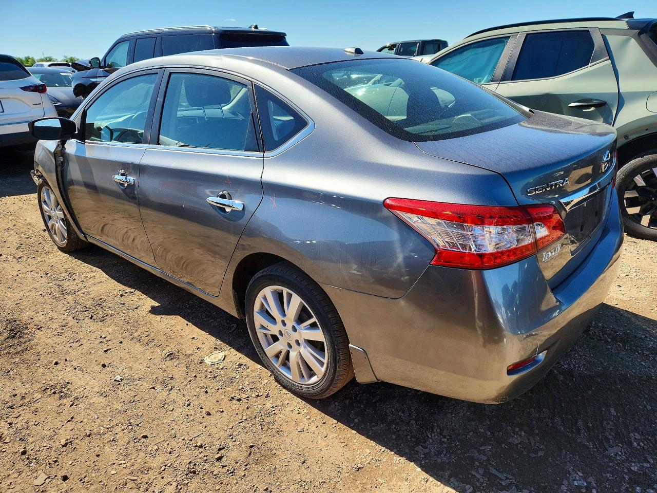 2015 Nissan Sentra Sv Серый vin: 3N1AB7AP4FY292434