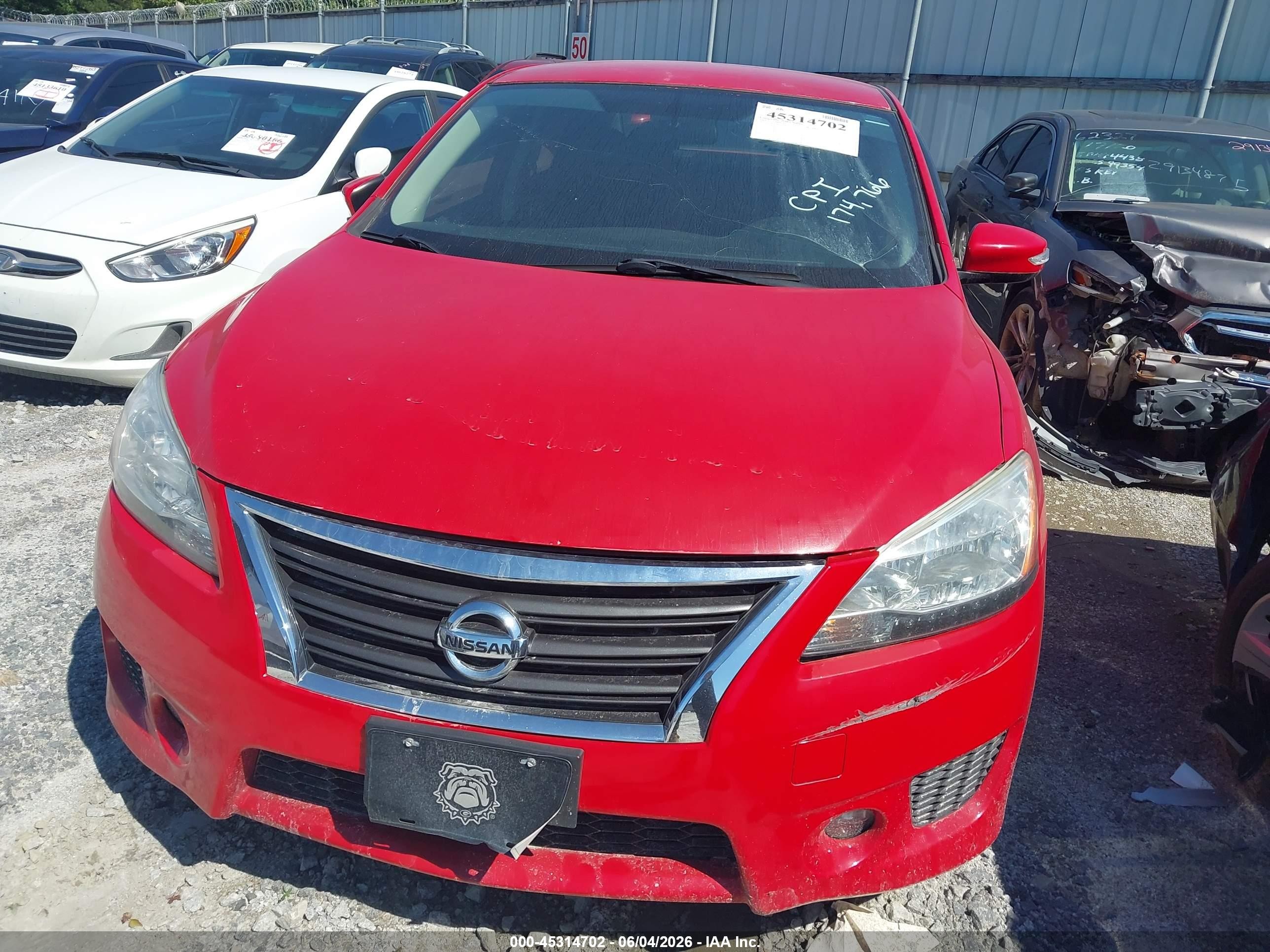 2015 Nissan Sentra Sr Красный vin: 3N1AB7AP4FY294068